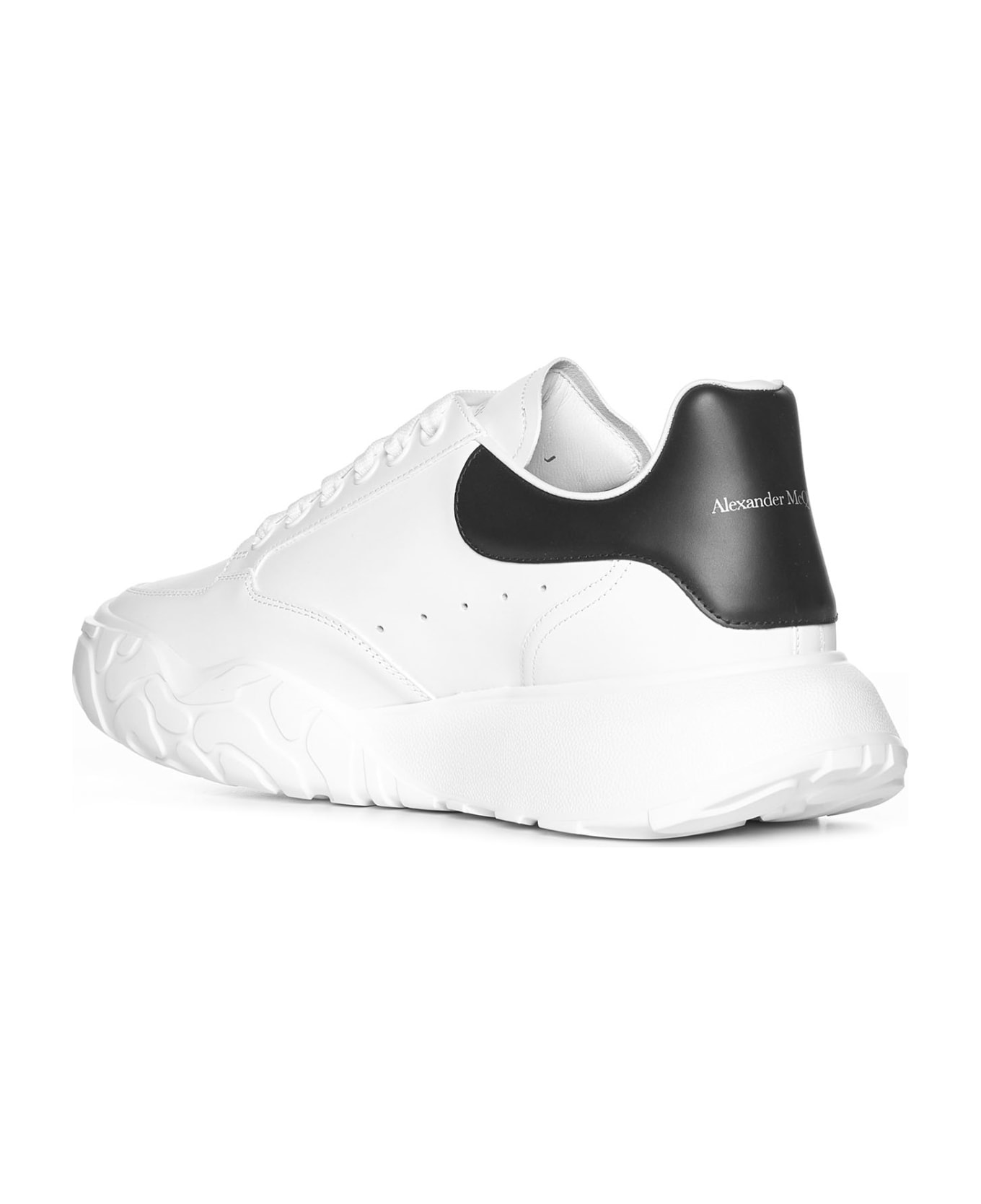 Alexander McQueen Court Sneakers - White/white/black