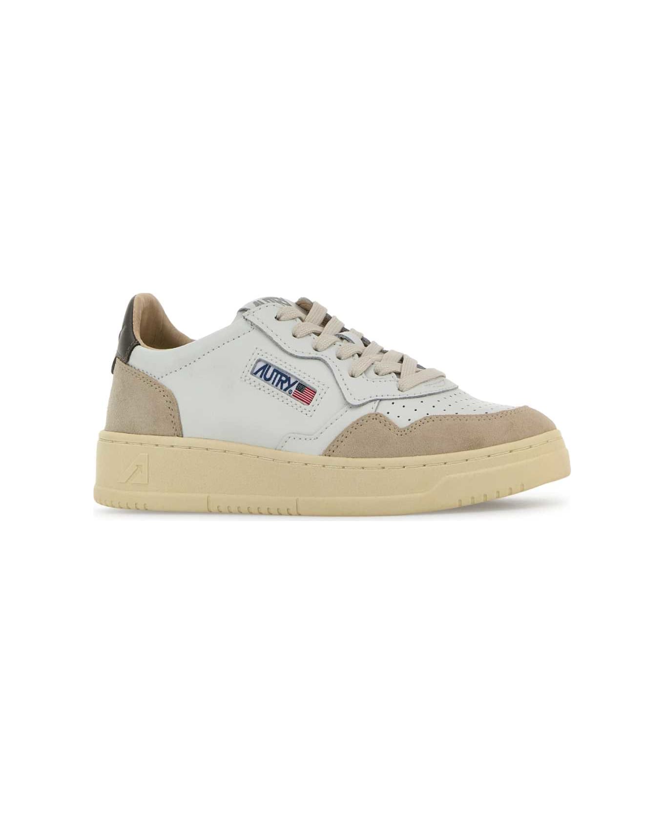 Autry Two-tone Leather And Suede Medalist Sneakers - LS01