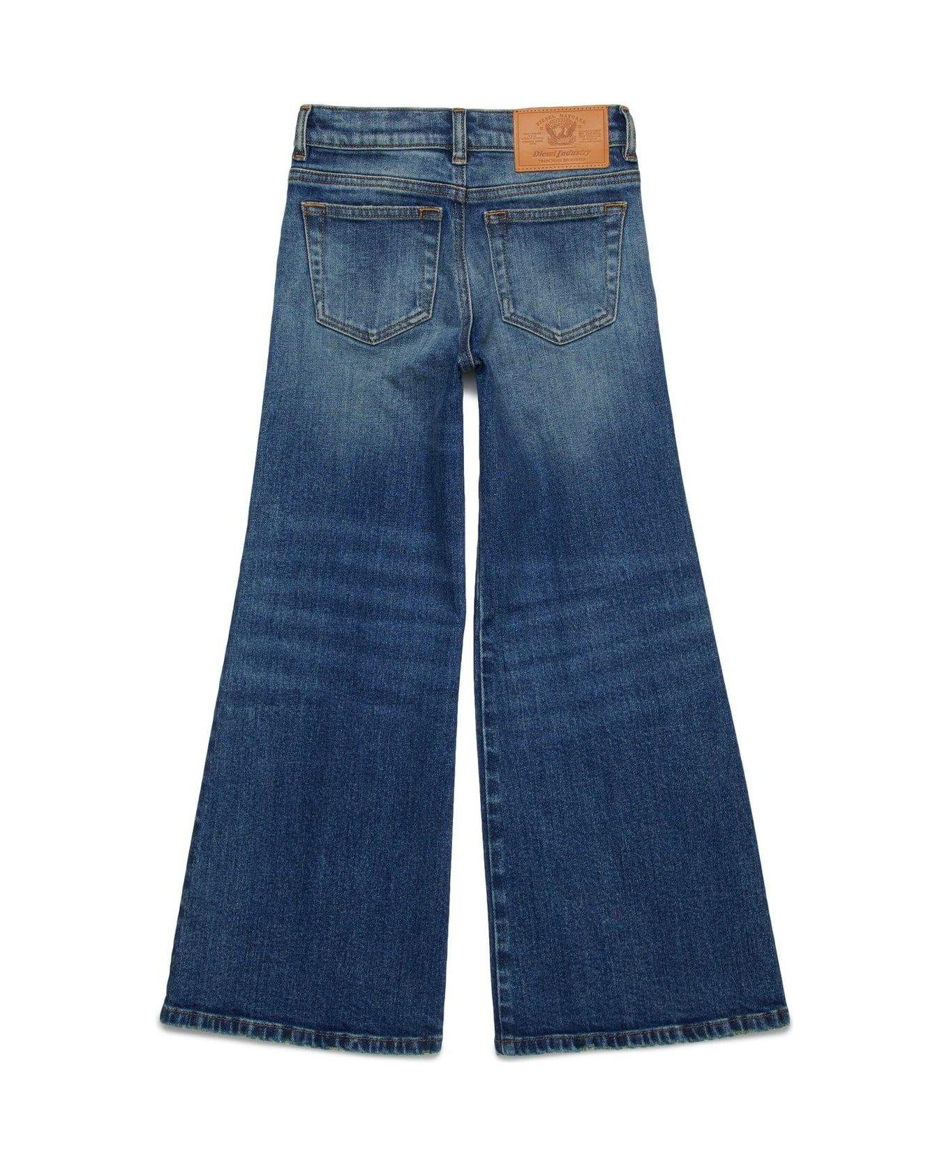 Diesel Distressed Flared Jeans - Blue ボトムス