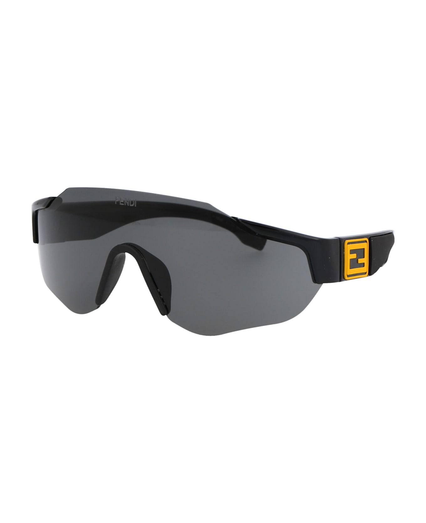 Fendi Eyewear Fendi Sport Sunglasses - 01A SHINY BLACK / SMOKE