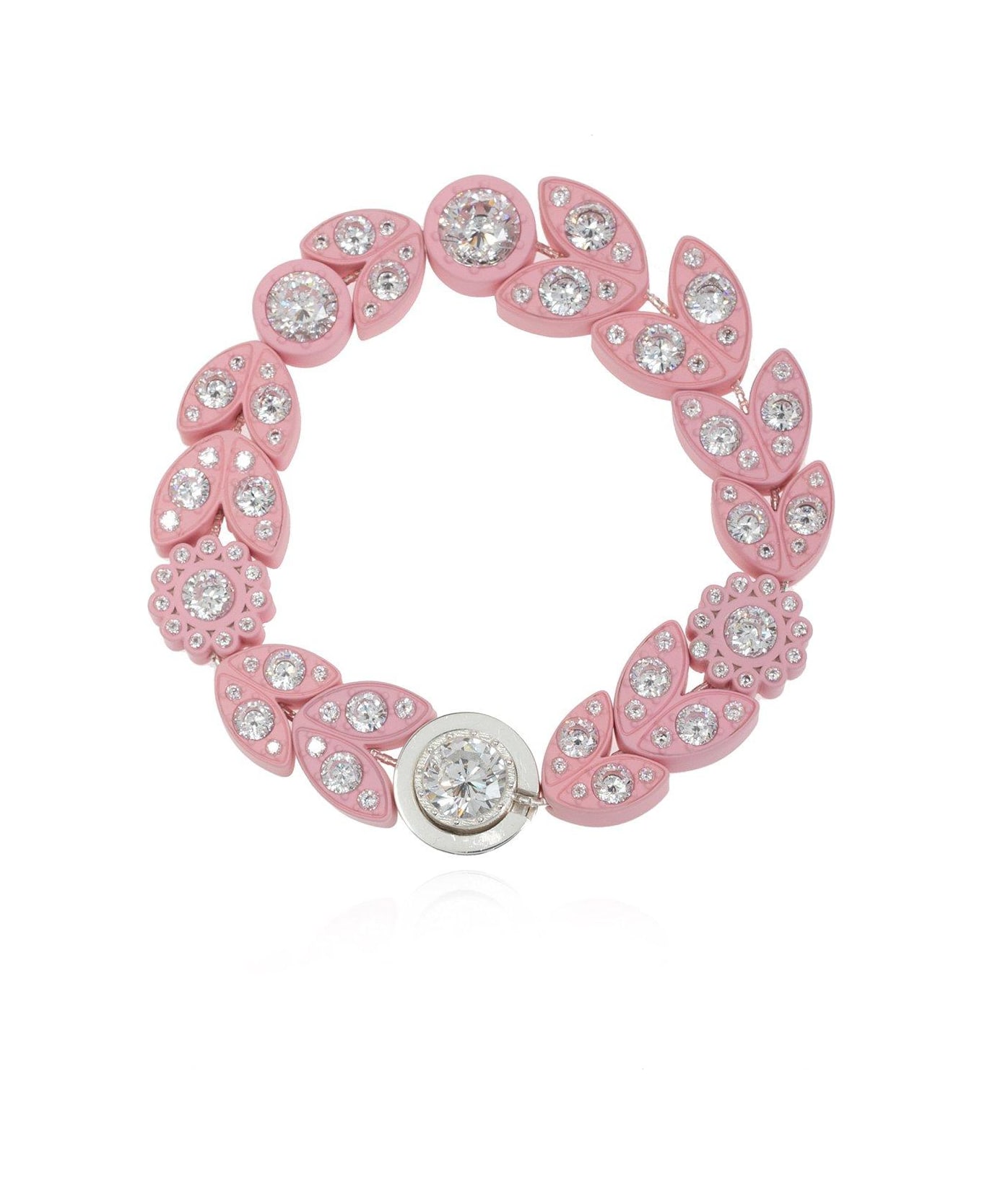 Bottega Veneta Embellished Bracelet - WHITE CAMEO