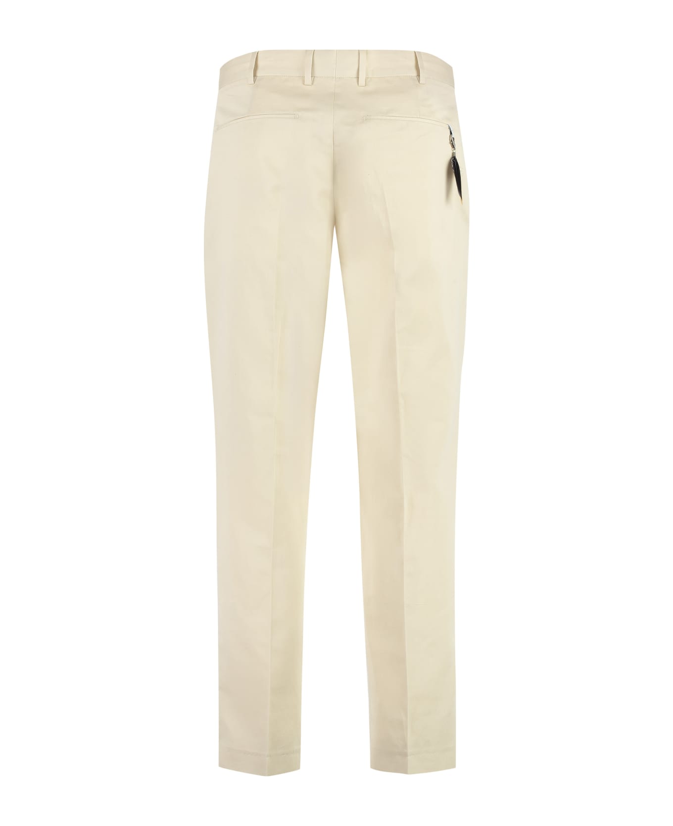 PT Torino Cotton-linen Trousers - Cream ボトムス