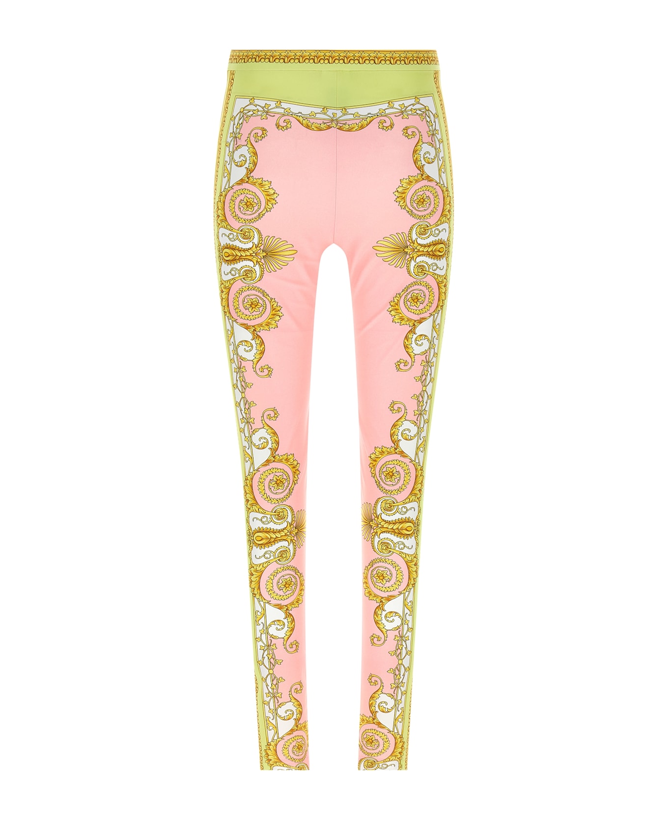 Versace 'spring Barocco' Leggings - Pink