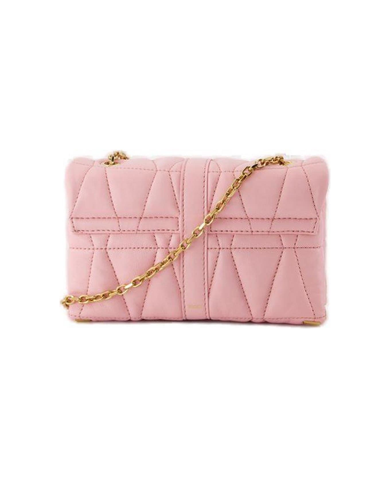 Versace Kleio Quilted Mini Crossbody Bag - Pink