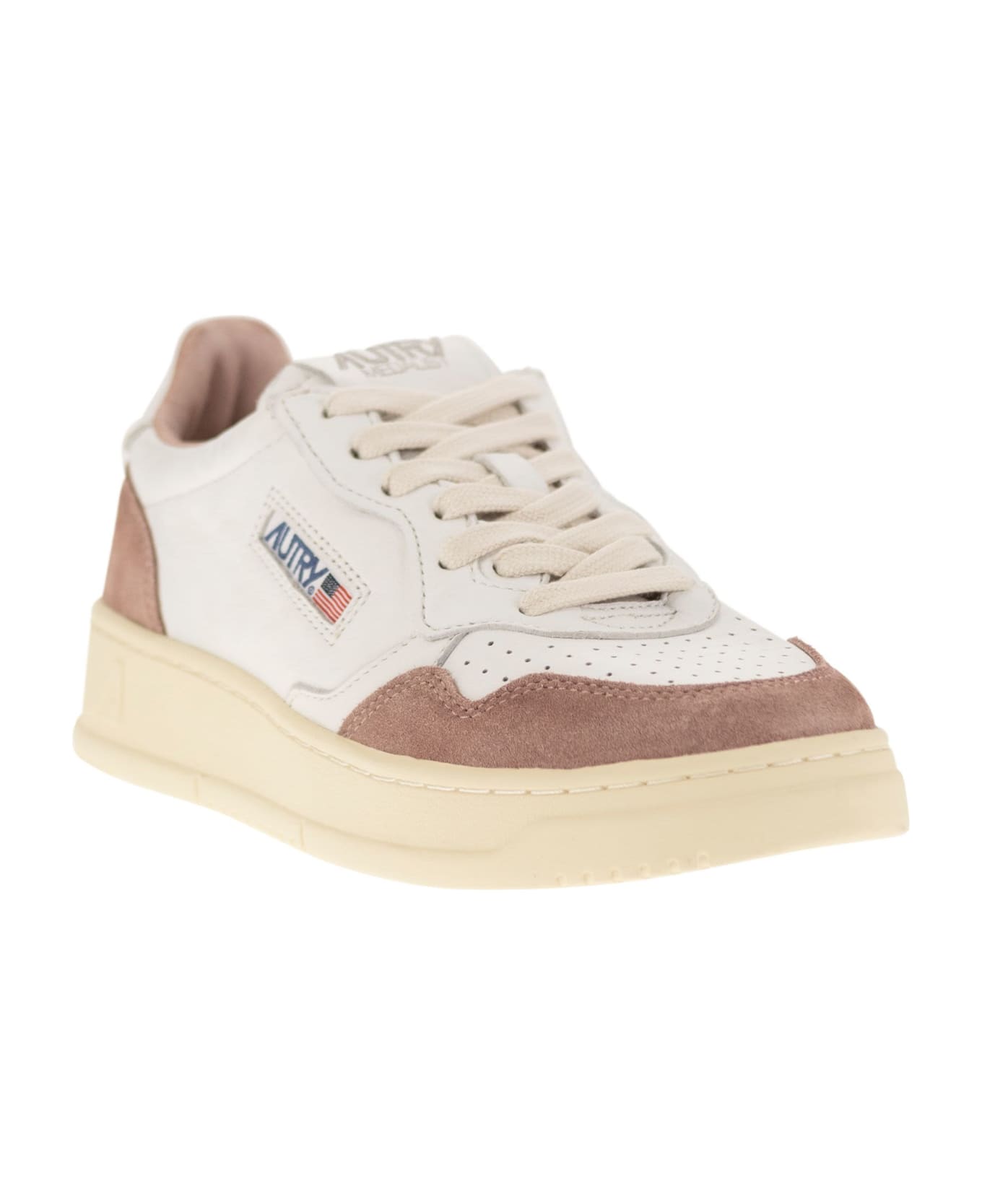 Autry Medalist Low Sneakers - White/brown