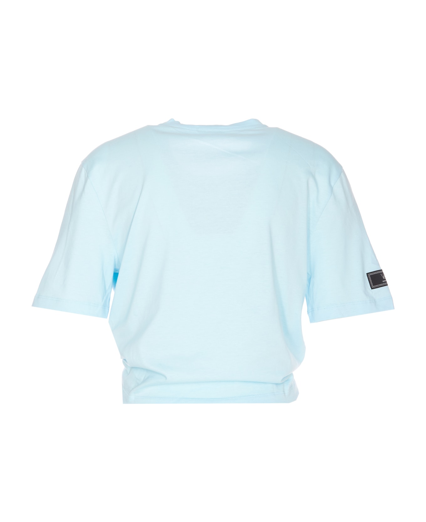 Versace Milano Stamp Crop T-shirt - Blue