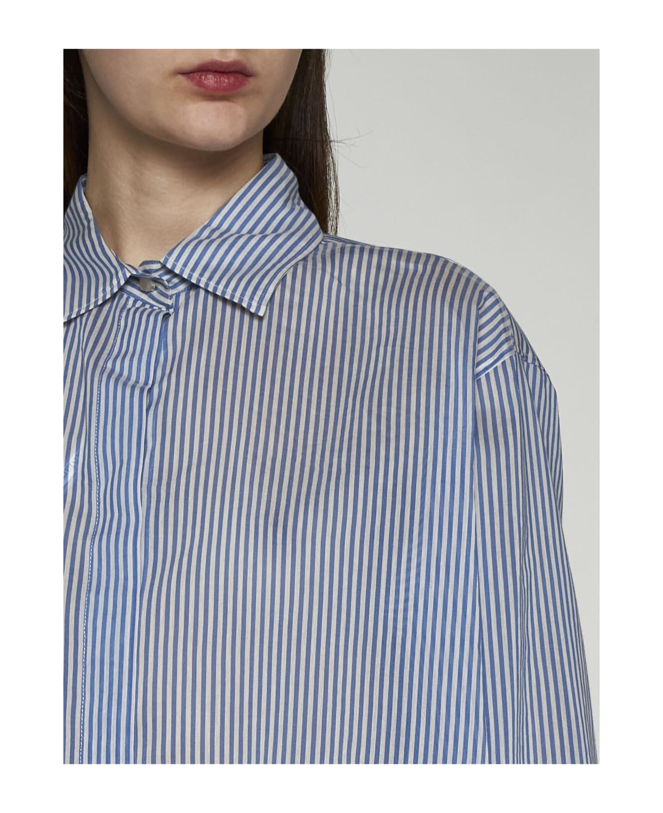 Max Mara Vertigo Long Sleeve Shirt - Bianco
