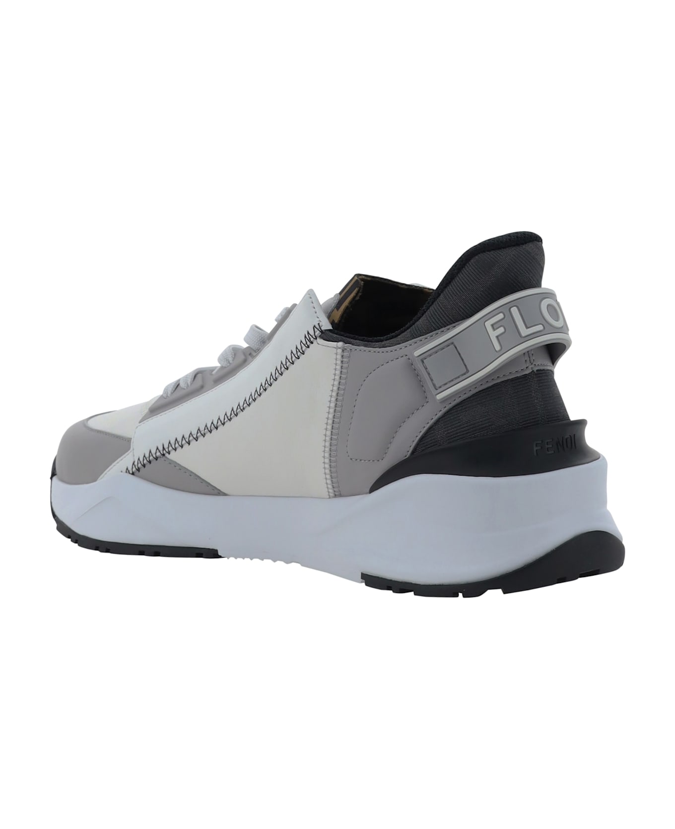 Fendi Flow Low-top Sneakers - Uwhit+accia.fer+grig