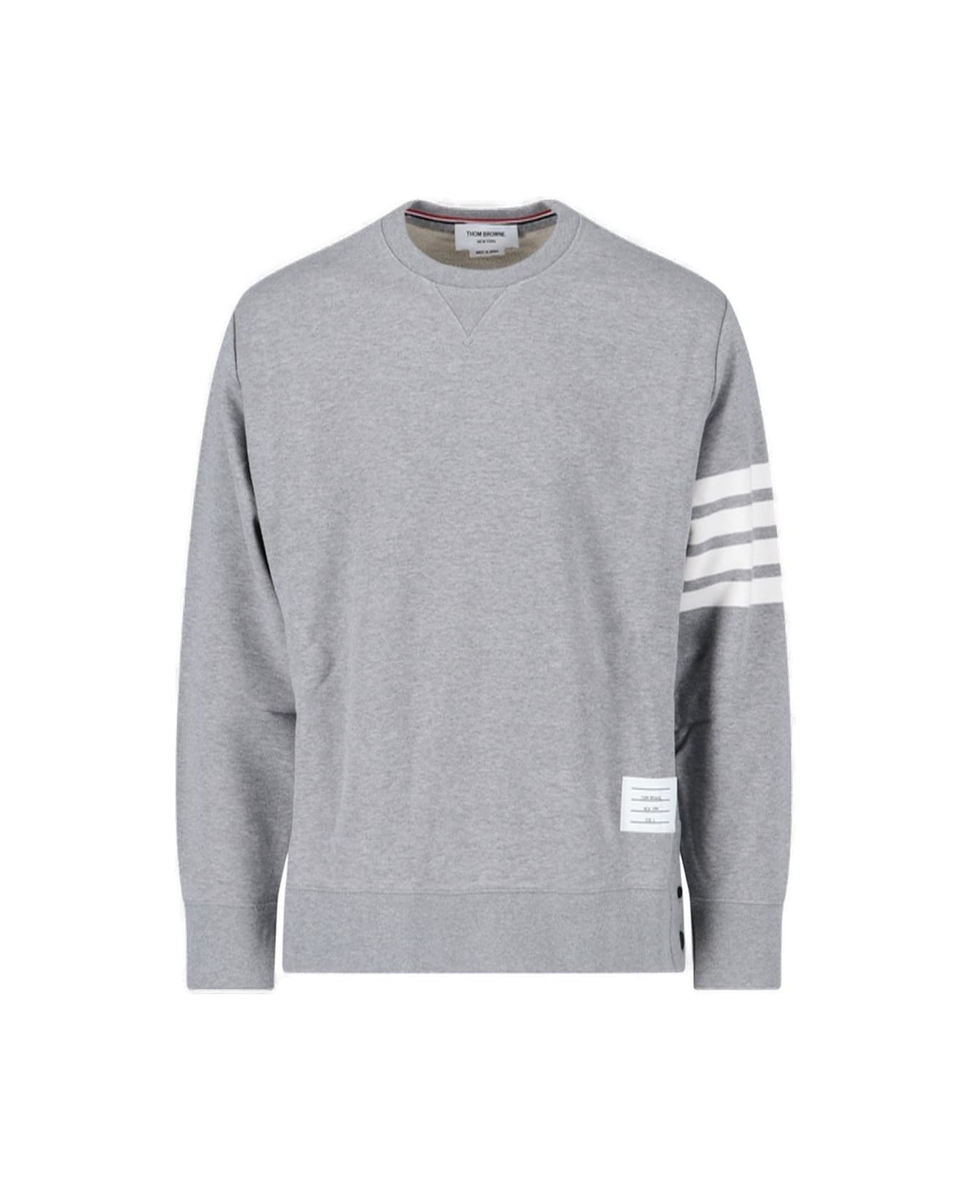 Thom Browne 4-bar Stripe Sweatshirt - LIGHT GREY