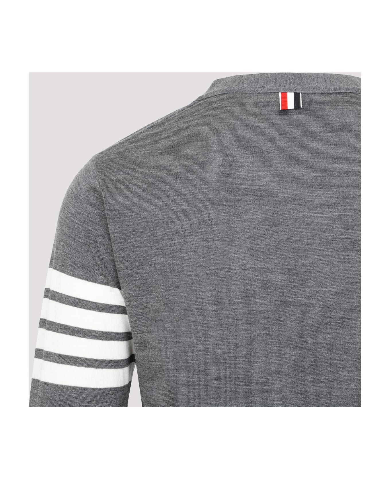 Thom Browne Wool Cardigan - MED GREY