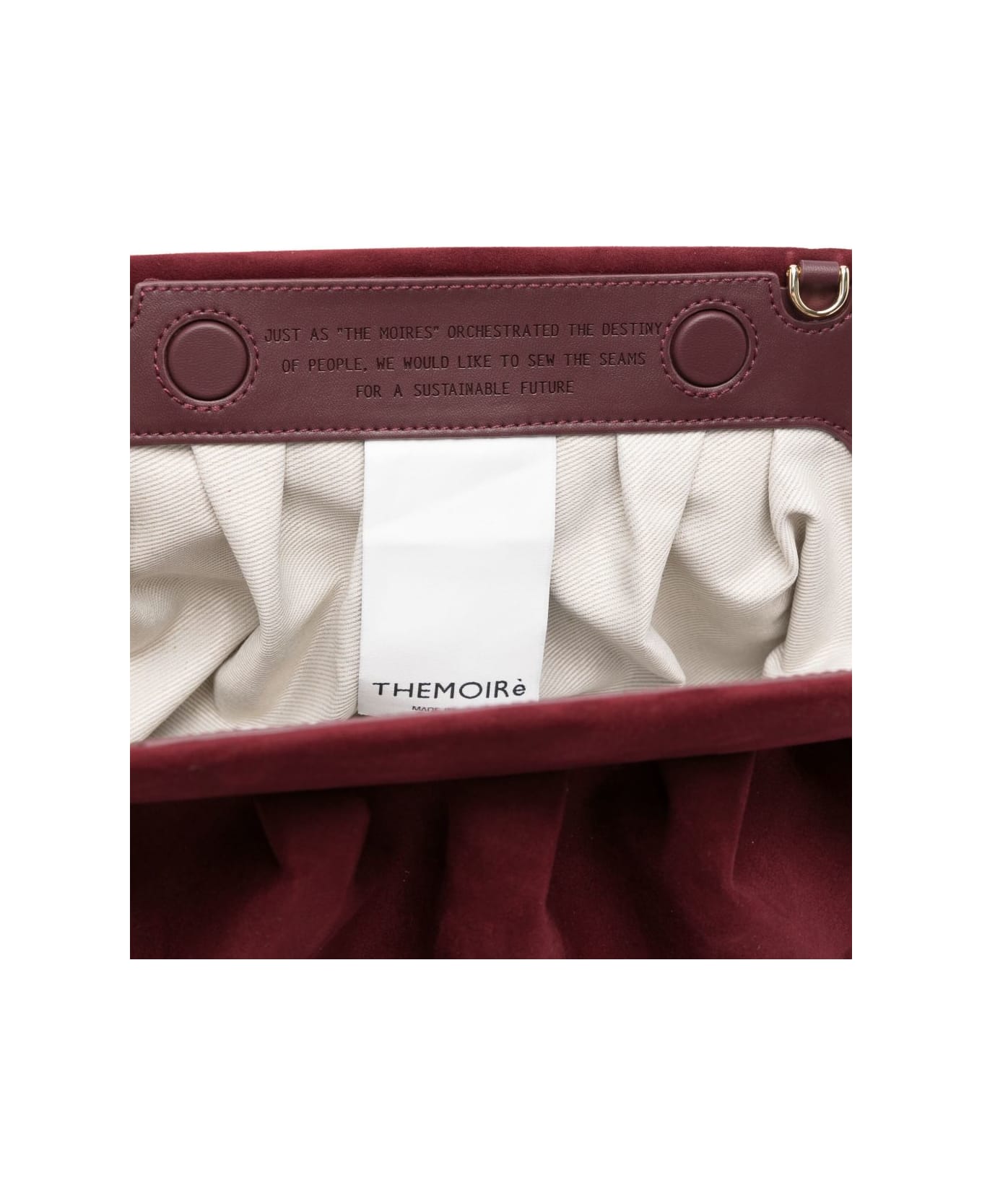 THEMOIRè Bios Suede Clutch - Bordeaux