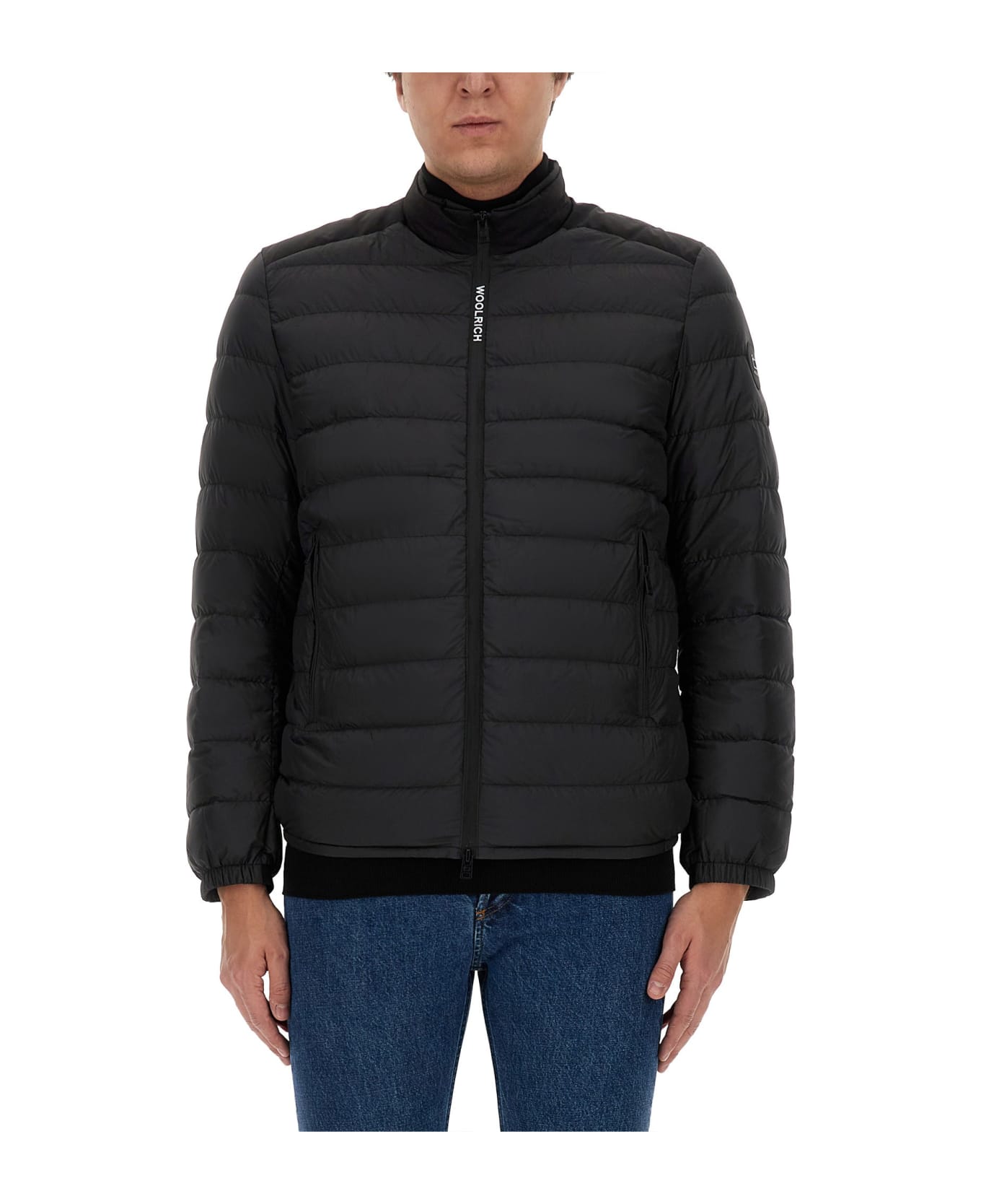 Woolrich Jacket With Logo - NERO