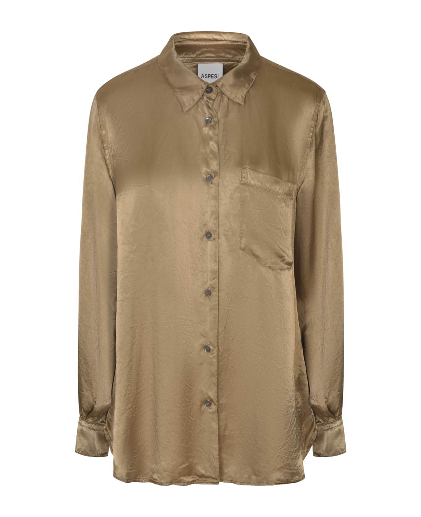 Aspesi Shiny Shirt - Camel