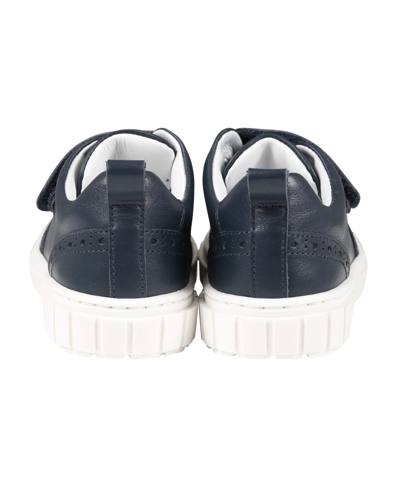 Emporio Armani Blue Sneakers For Boy With Logo - Blue シューズ