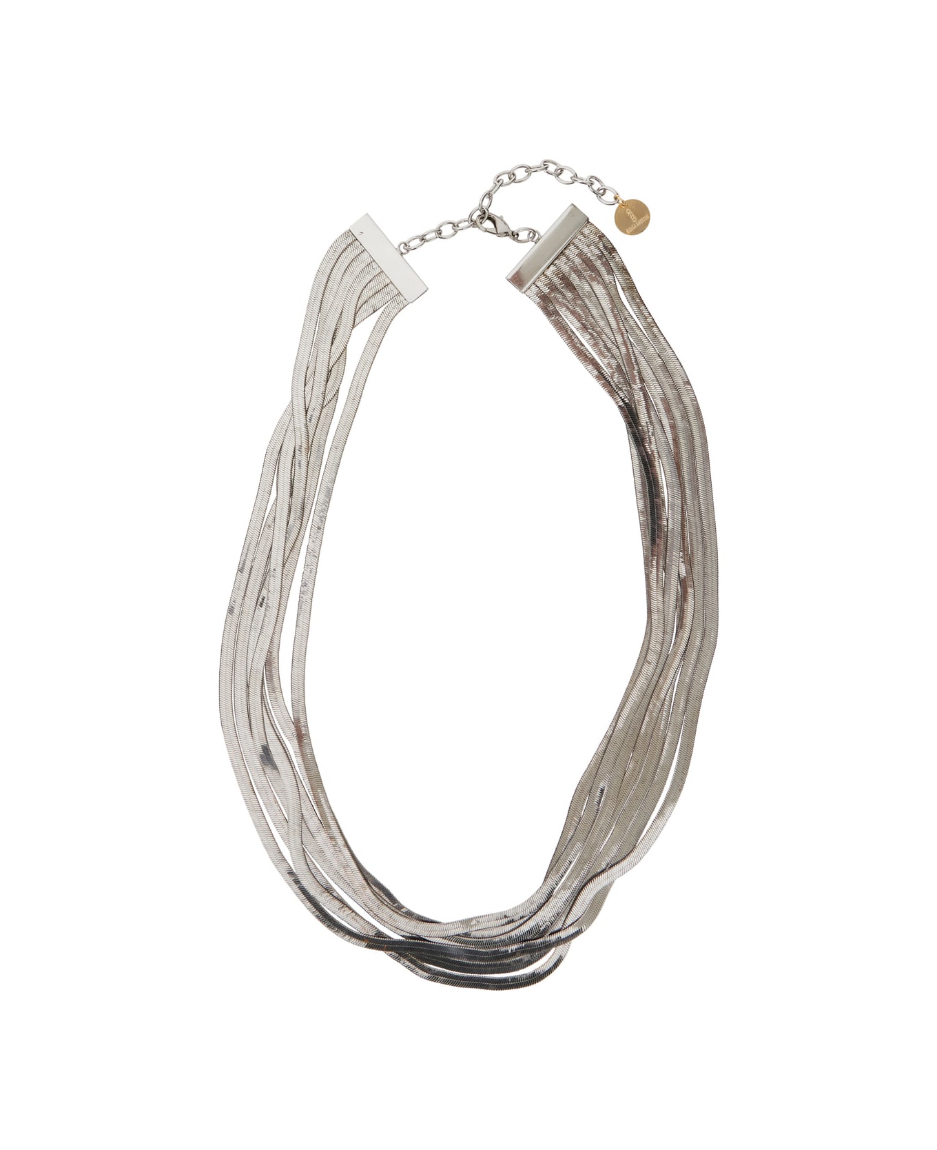 ネックレス・ペンダント SILVIA GNECCHI SS25 IMPERIAL LONG NECKLACE (038 SILVER) Silvia Gnecchi 'imperial Long' Silver-colored Necklace With