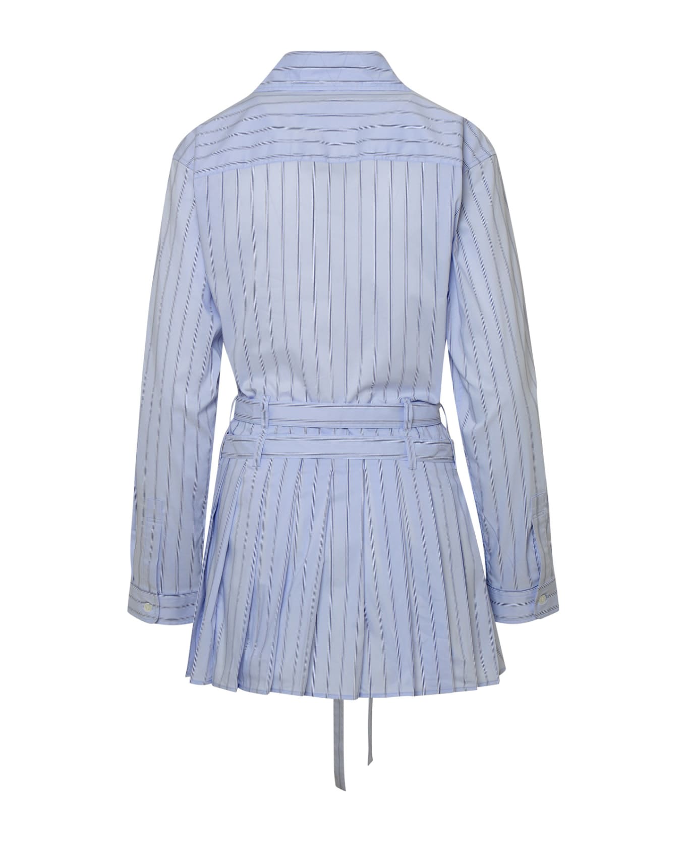 AMBUSH Stripes Crossed Shirt Dress - Ballad Blue