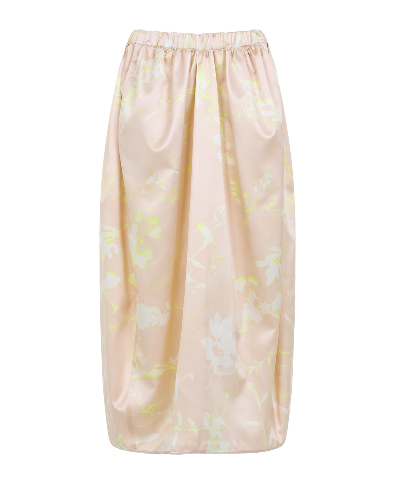 Fabiana Filippi Silk Midi Skirt - Cipria