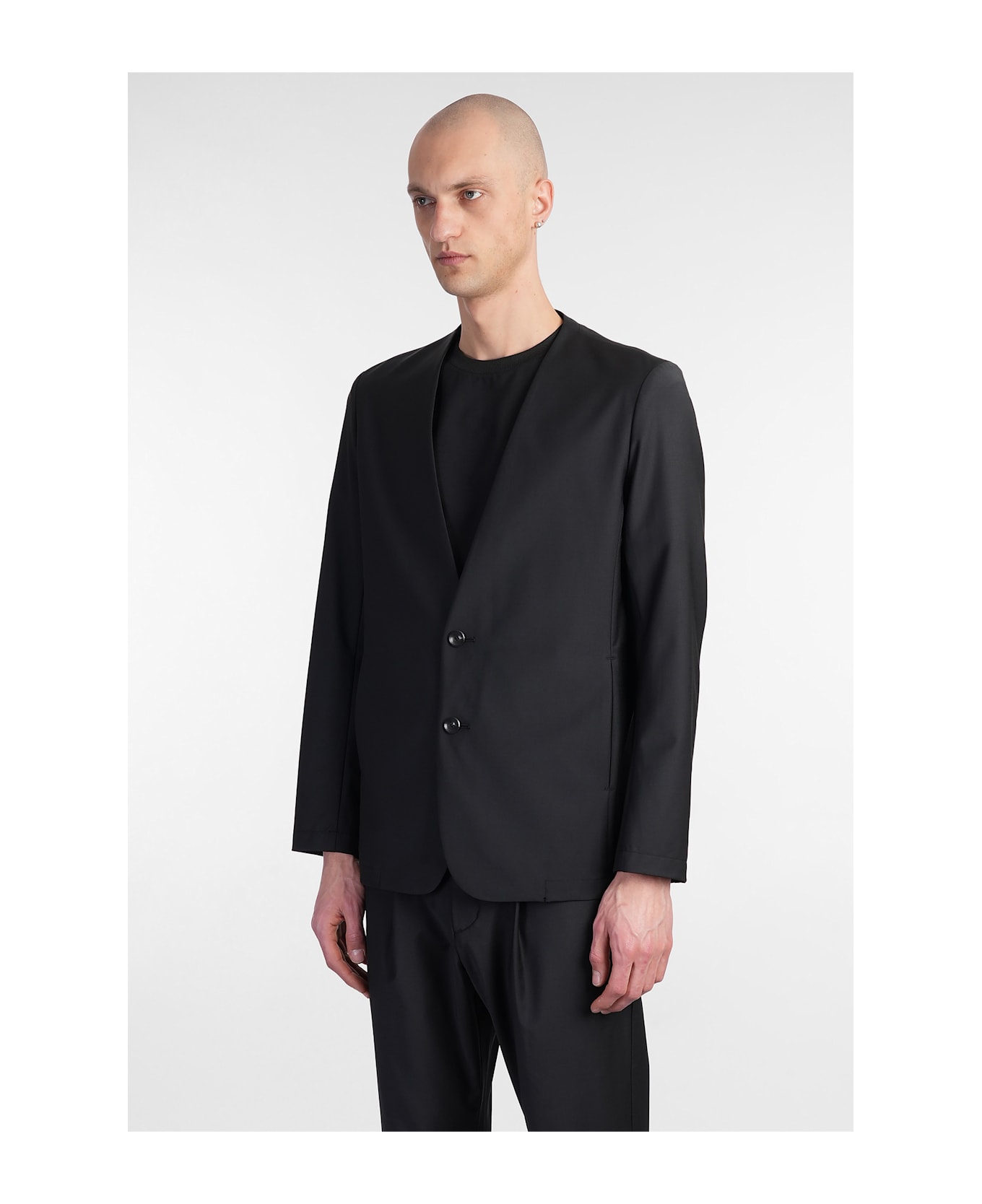 Attachment Blazer In Black Polyester - black