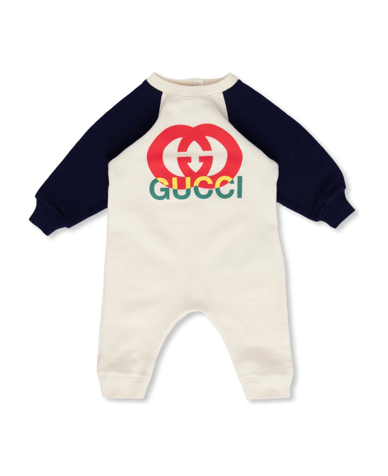 Gucci Jumpsuit With Logo - Bianco