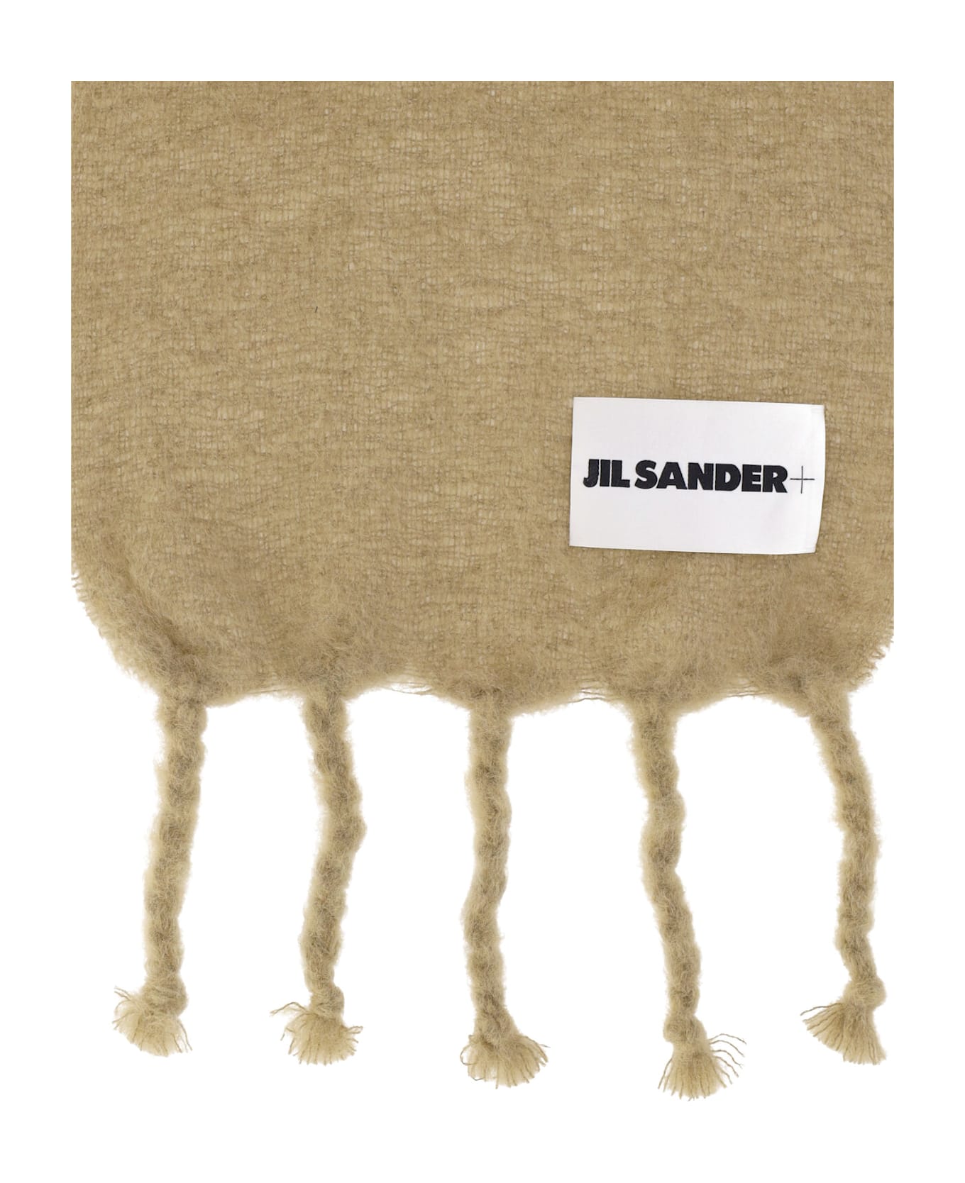 Jil Sander Beige Mohair Blend Scarf - Beige