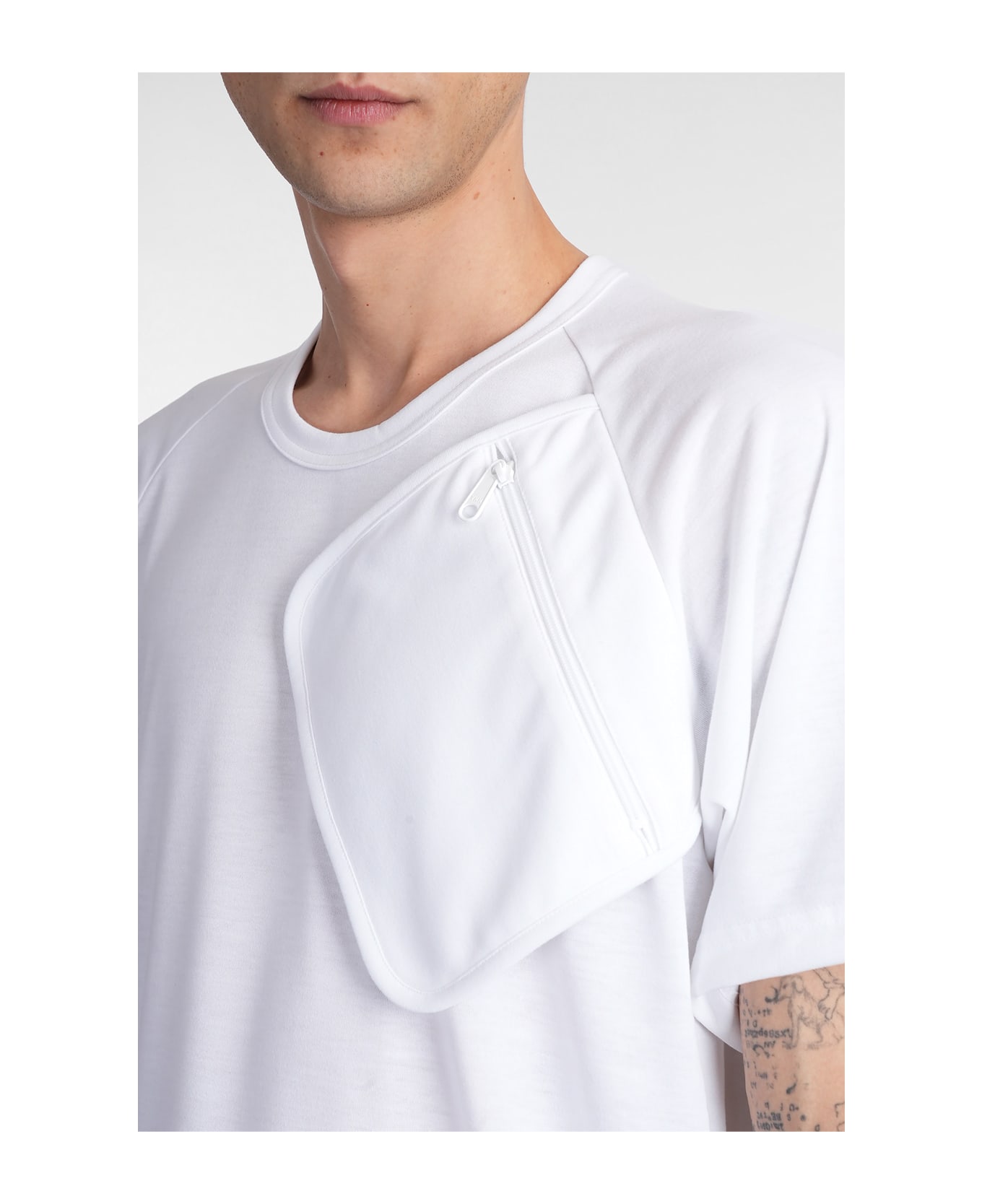 Comme Des Garçons Homme Plus T-shirt In White Polyester - white