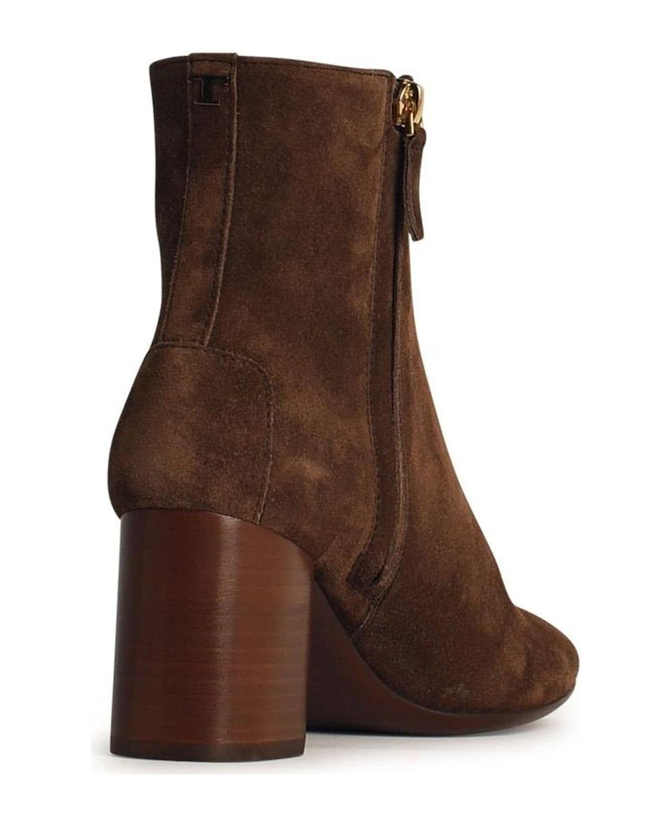 Tod's Block Heel Ankle Boots - Marrone Africa