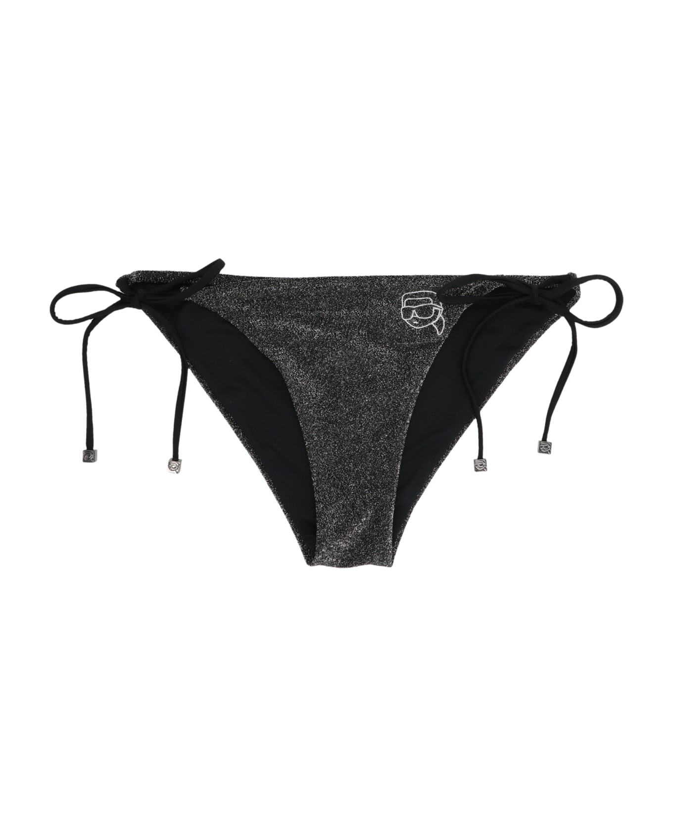 Karl Lagerfeld 'ikonik 2.0' Bikini Bottom - Black   水着