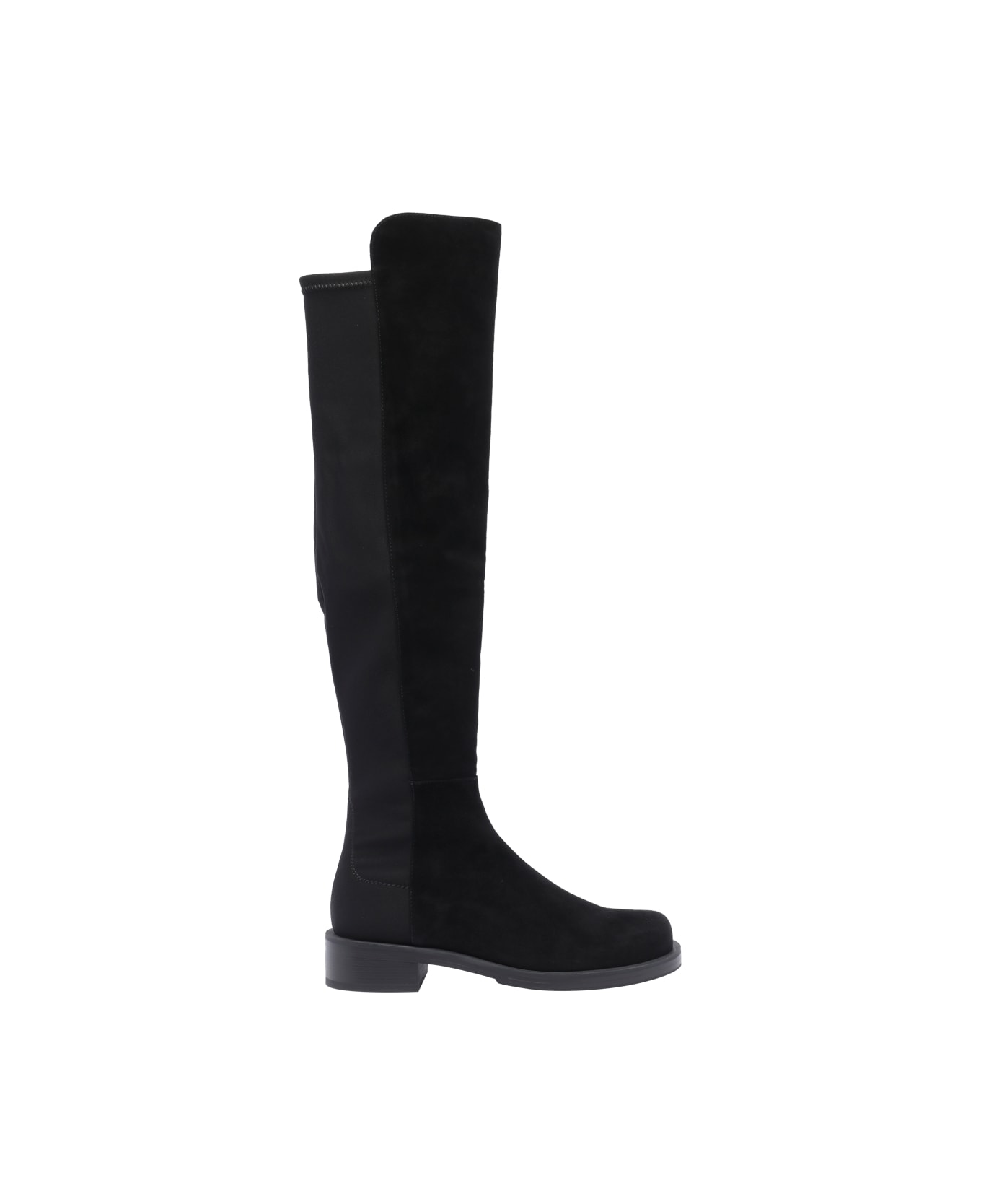 Stuart Weitzman 5050 Bold Suede Boots - Black