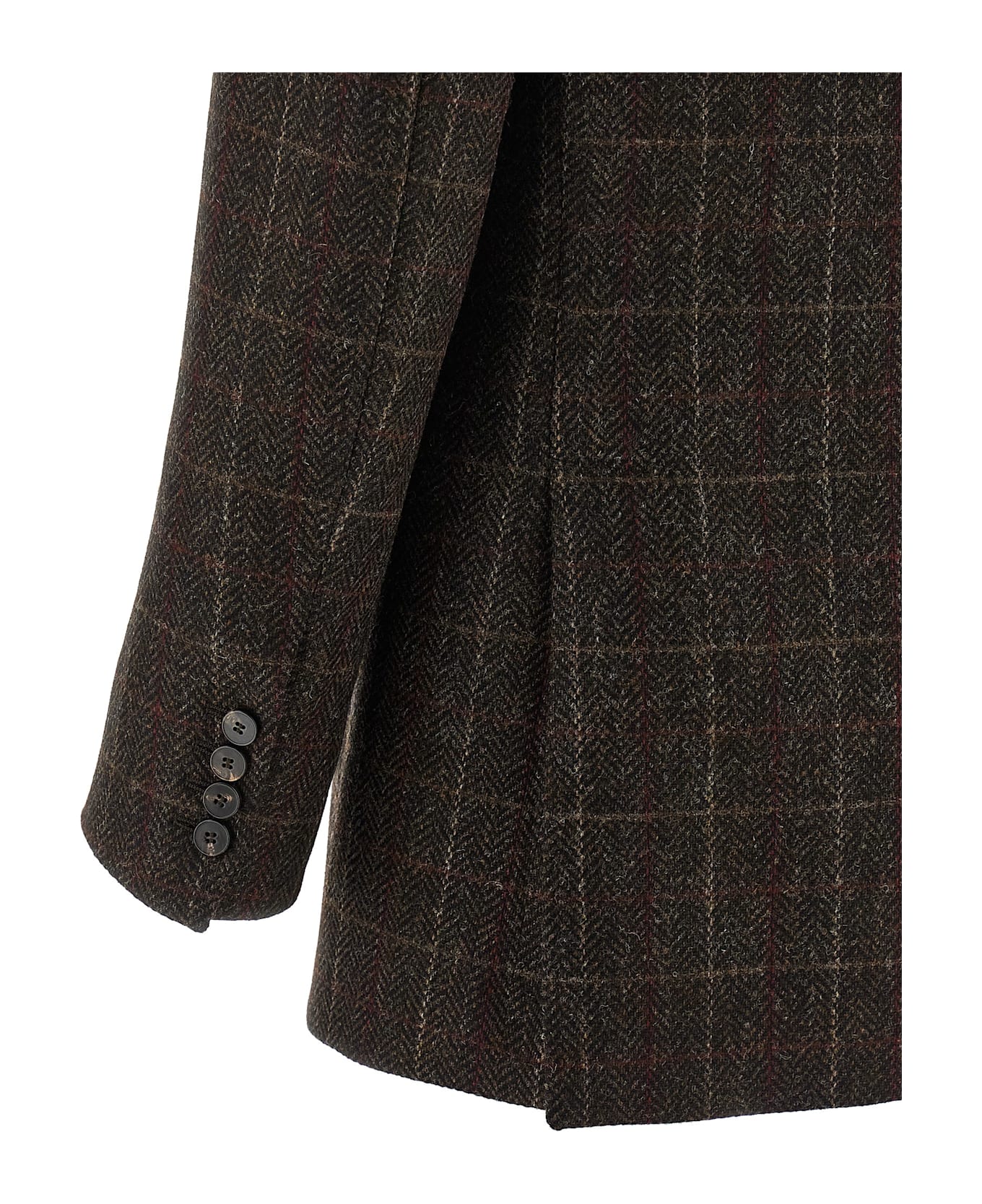 Alberto Biani Shetland Wool Blazer - Brown