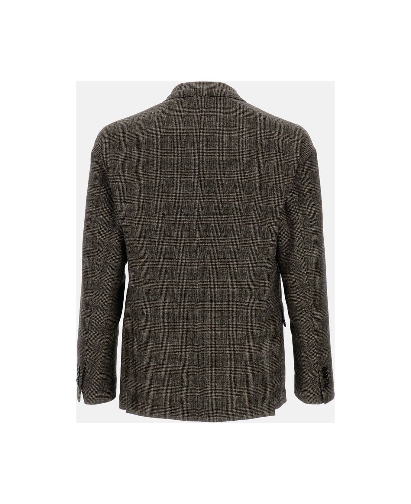 Boglioli Double-breasted Wool Blend Jacket - Brown