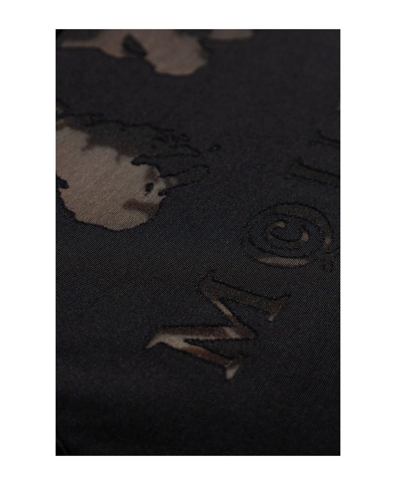 Alexander McQueen Logo Detailed Mesh Tank Top - Black