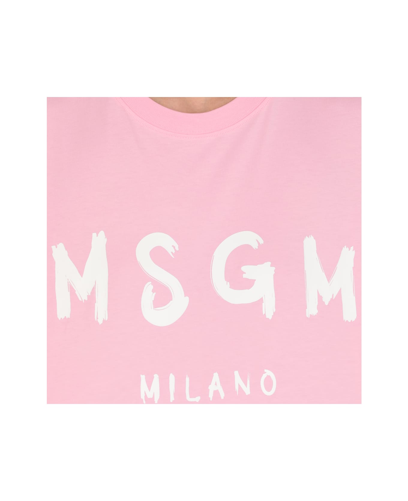 MSGM Dress With Logo - Pink