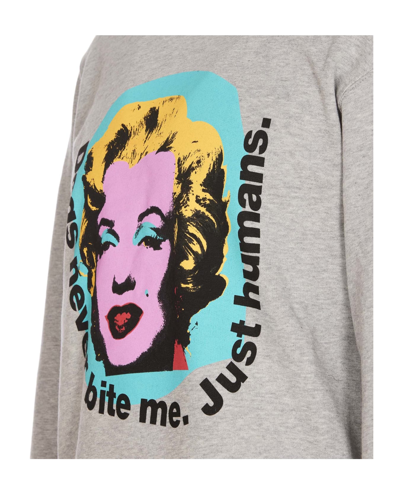Comme des Garçons Marilyn Monroe Print Sweatshirt - Grey