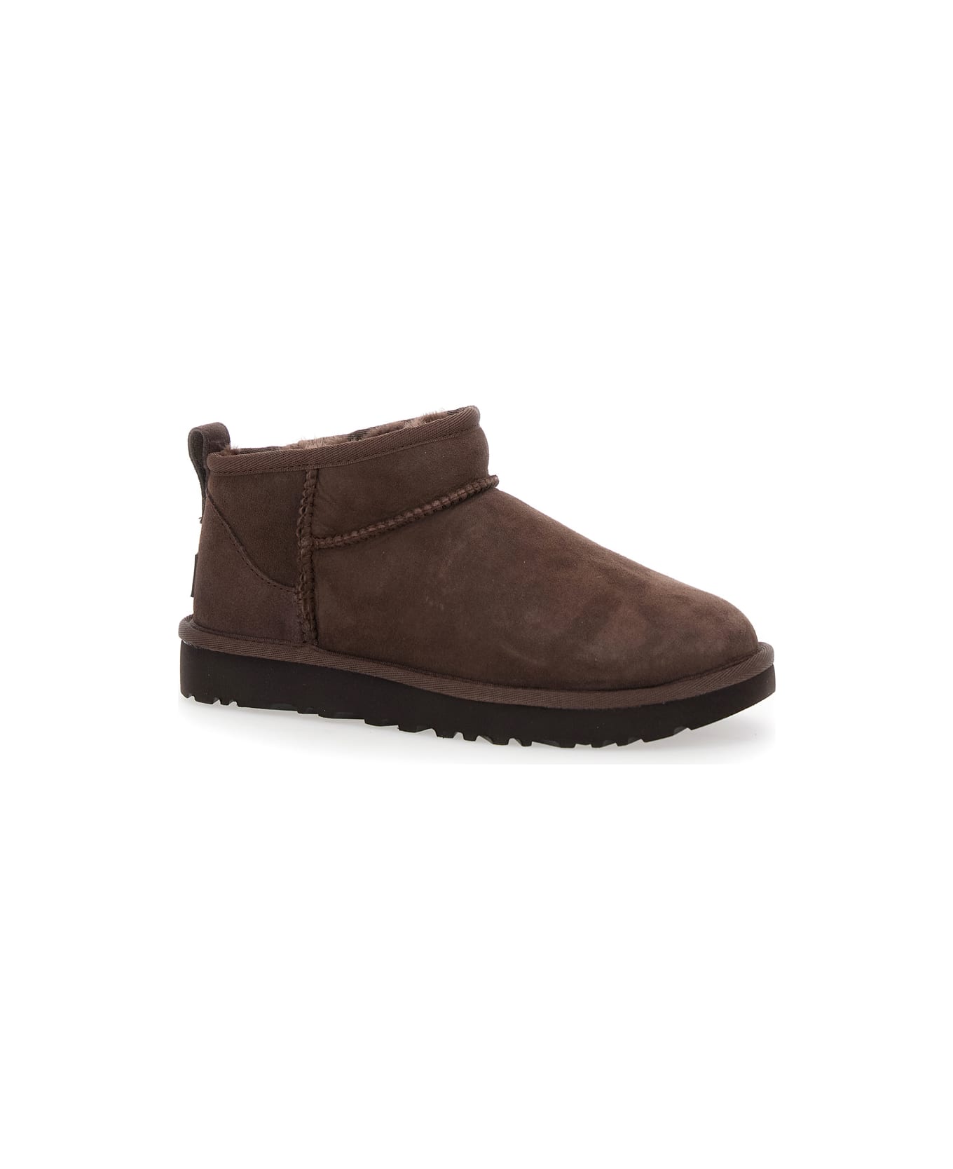 UGG 
ultra Mini
 Brown Boots In Suede Woman - Brown