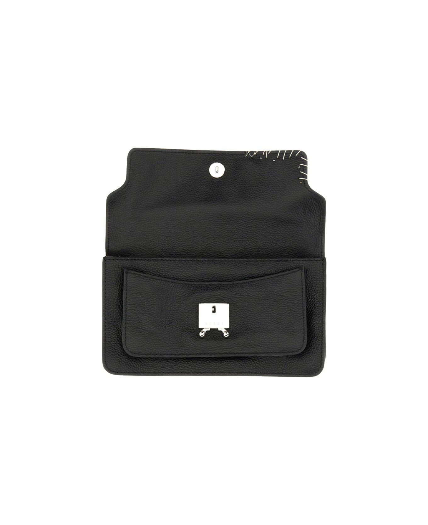 Marni Soft E/w "trunk" Bag - BLACK