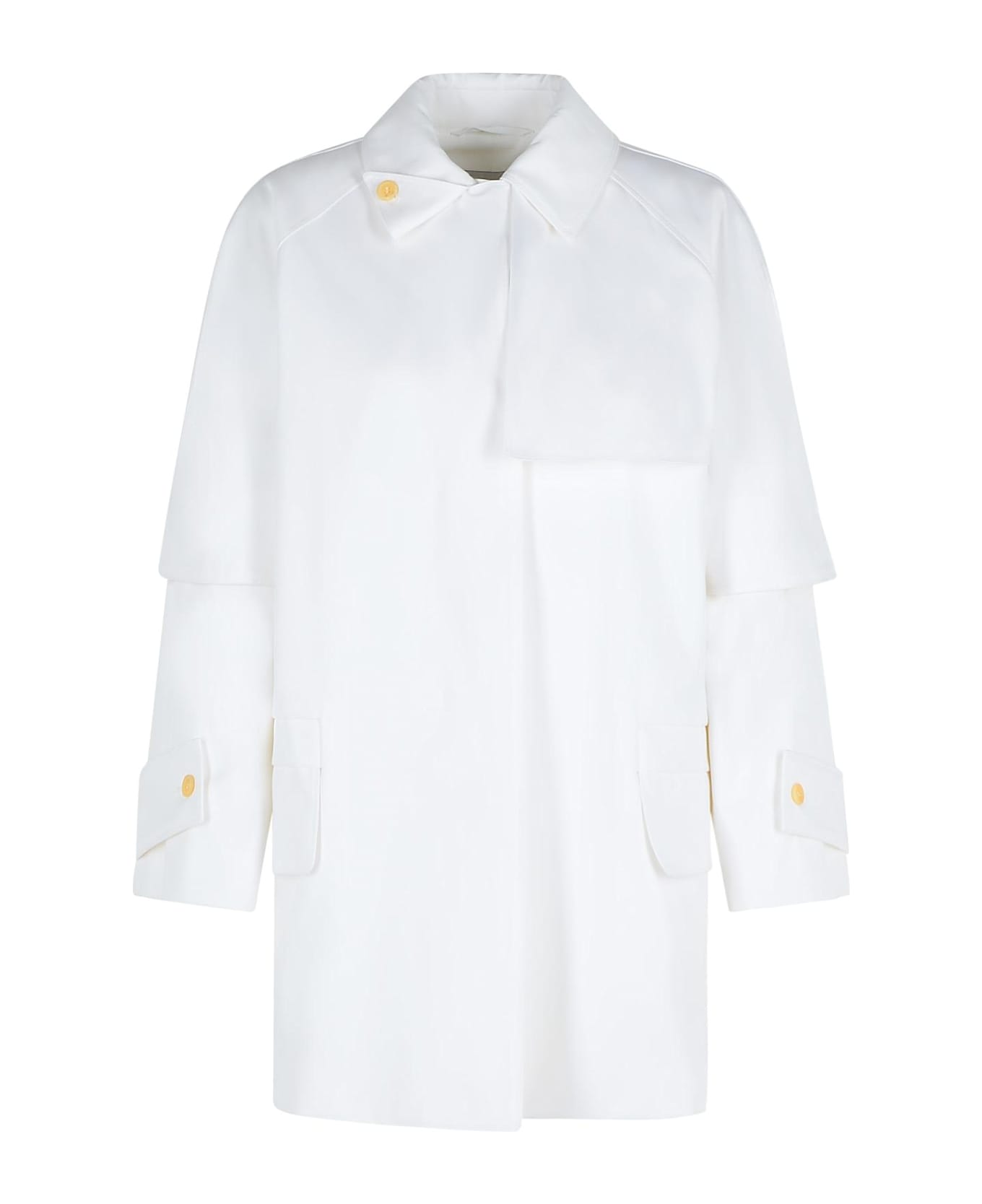 Max Mara 
baba
 White Cotton Raincoat - White