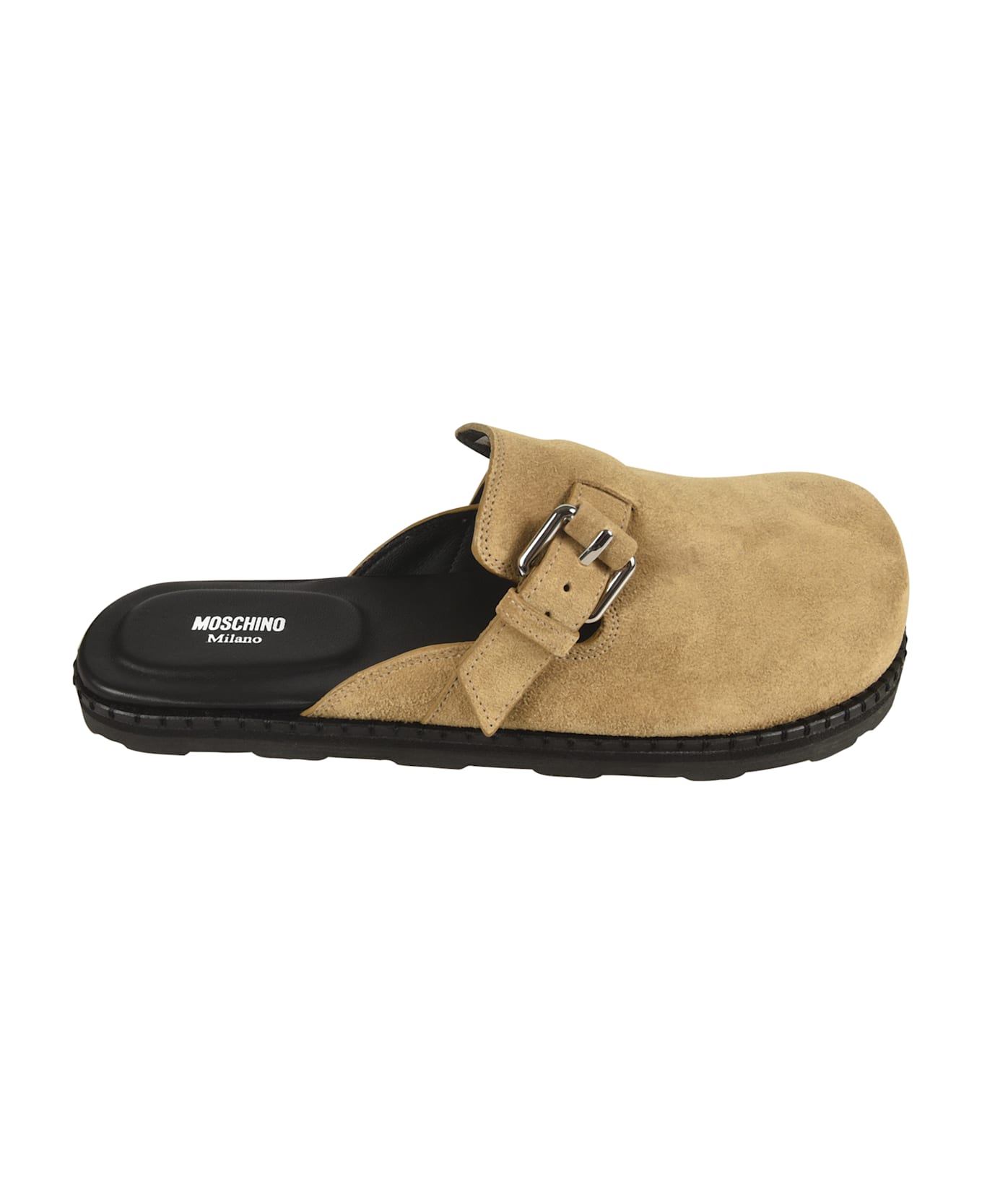 Moschino Buckle Mules - Beige