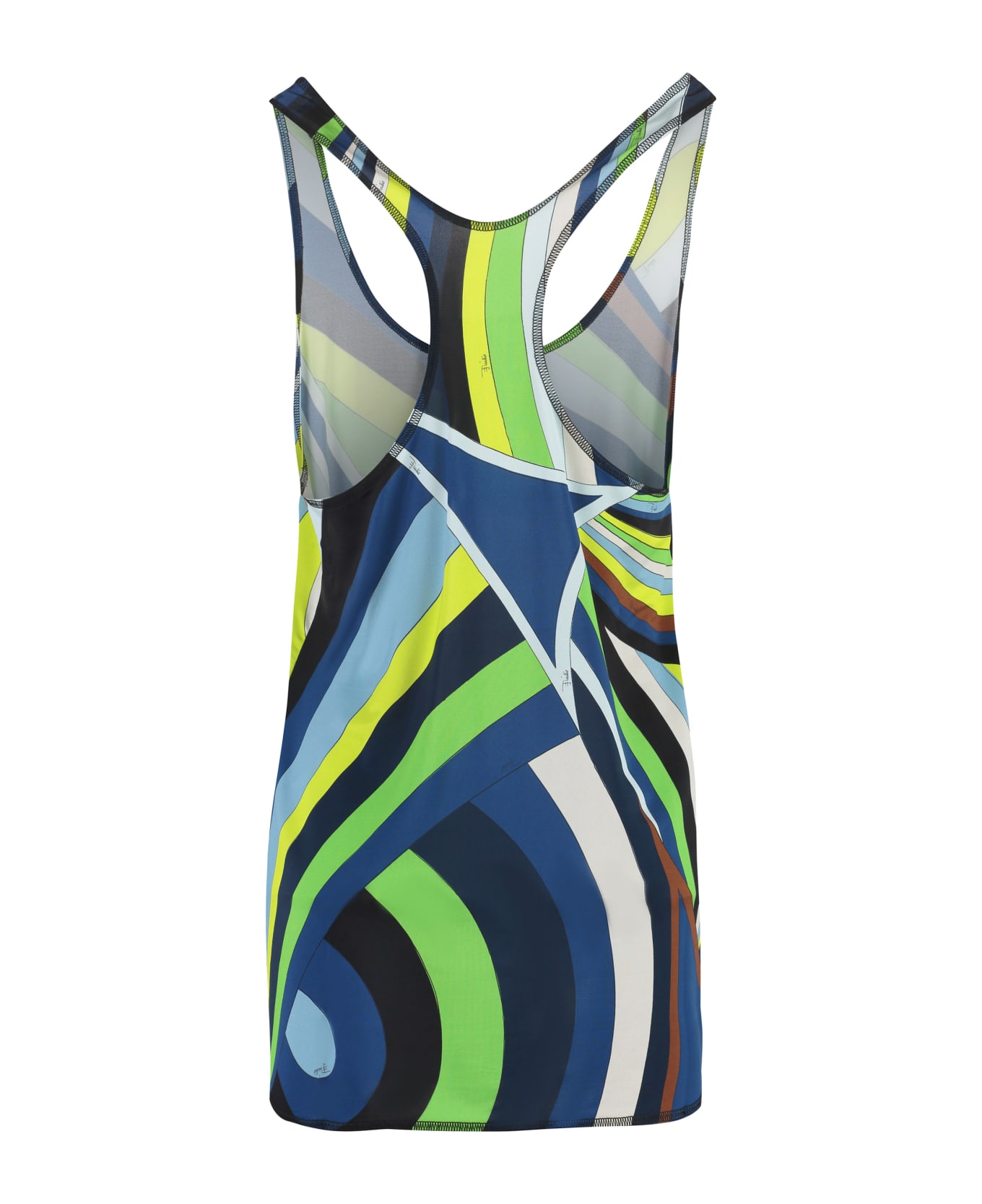 Pucci Tank Top In Jersey - Multicolor