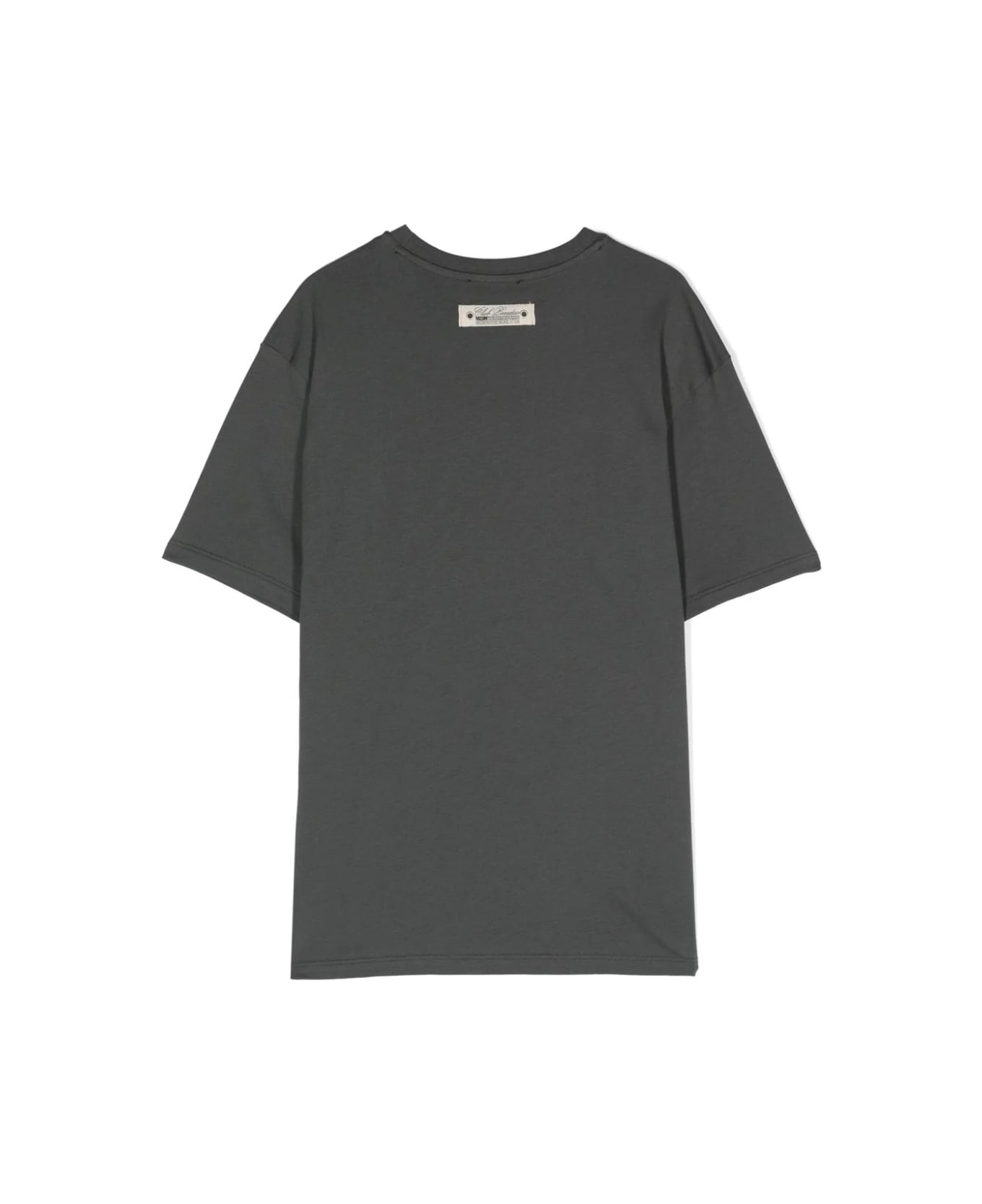 MSGM Grey T-shirt With Arched Logo Tシャツ＆ポロシャツ