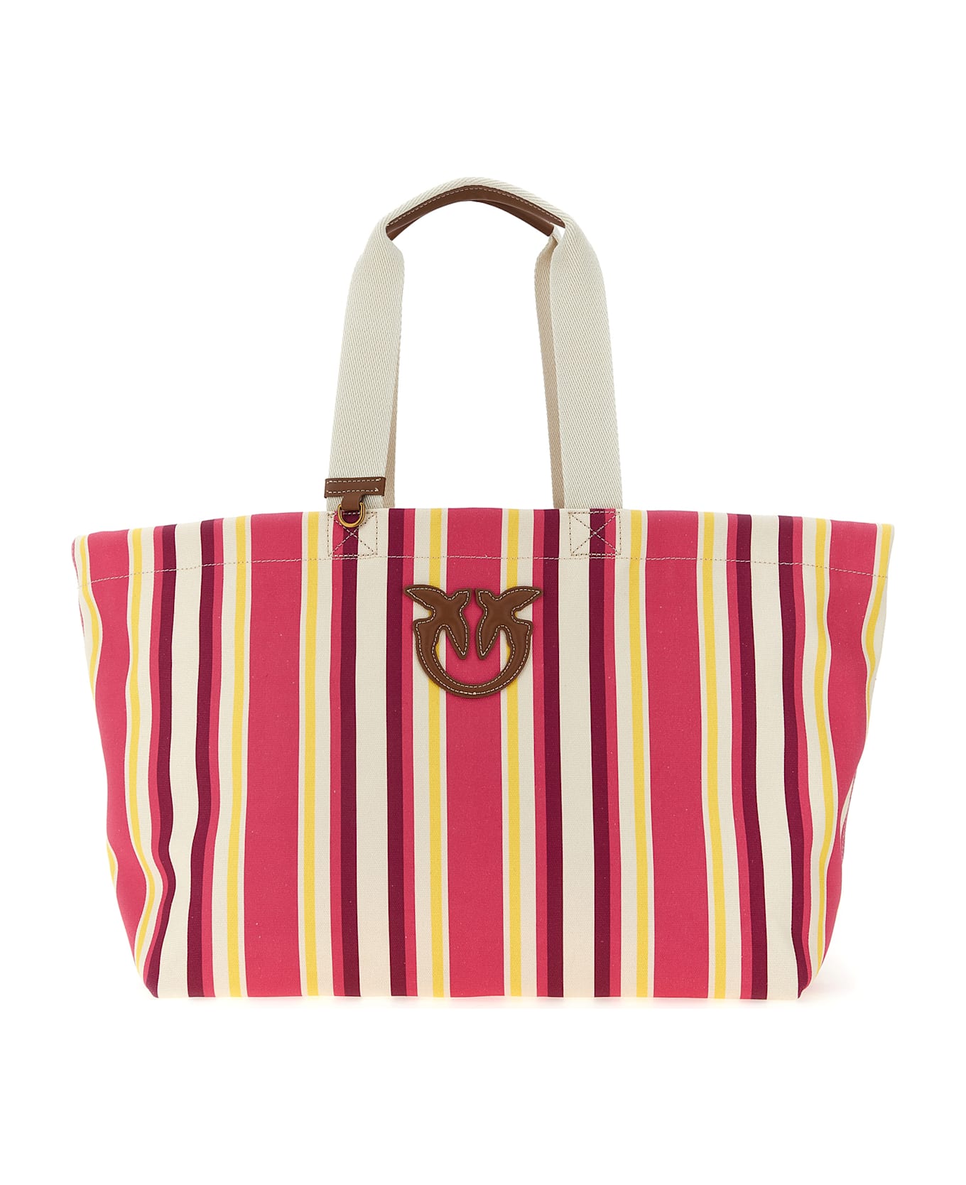 トートバッグ PINKO Maxi stripes shopping bag Multicolor Pinko Maxi Stripes Shopping Bag | italist