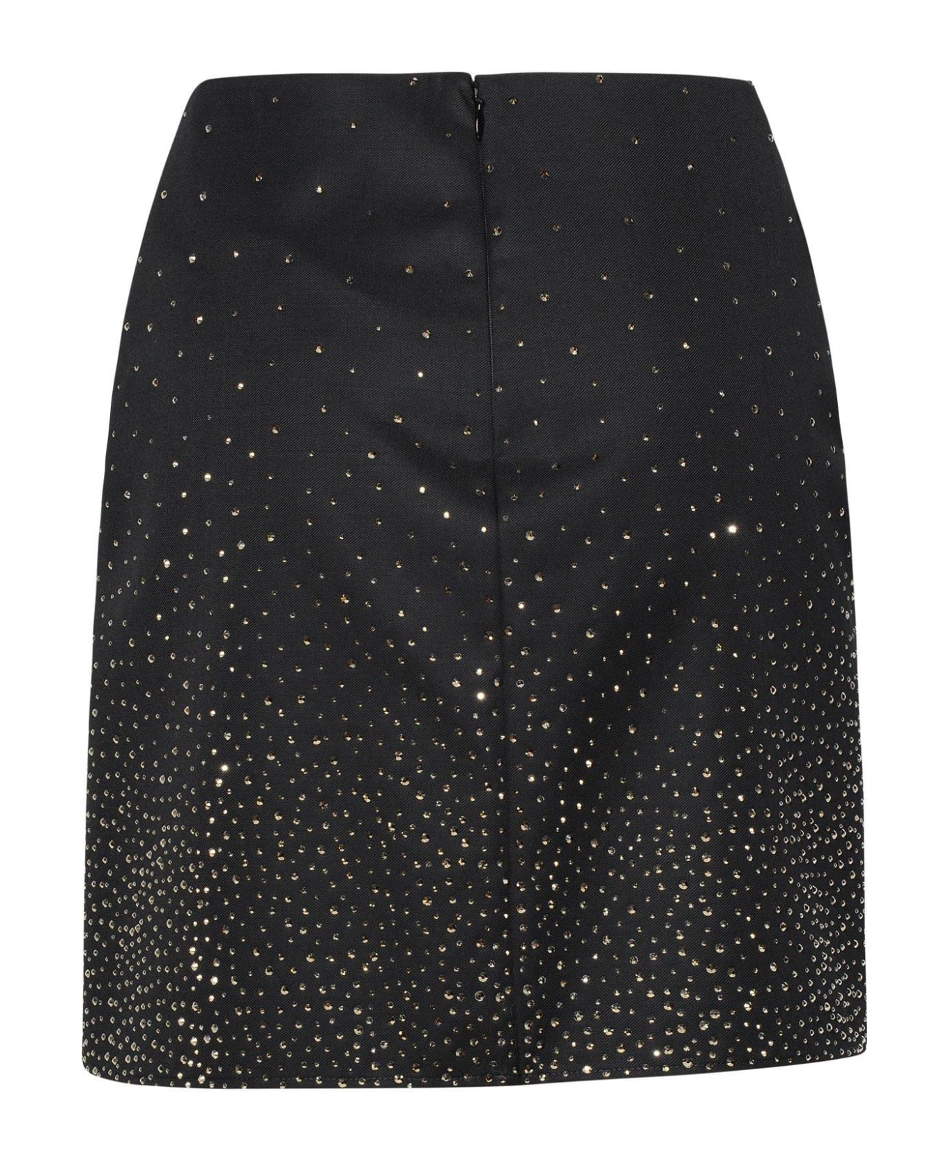 Off-White Embellished Pleated Skirt