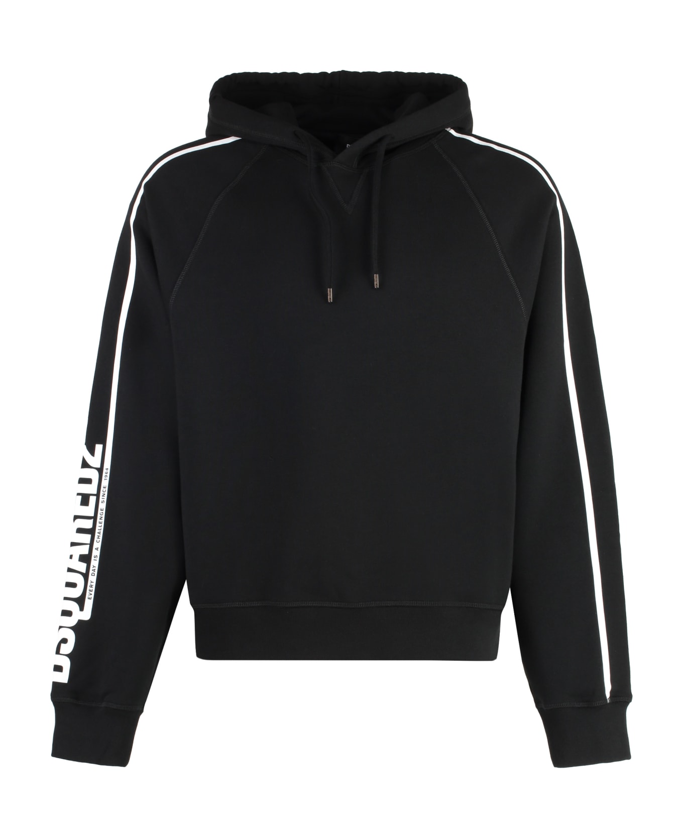 Dsquared2 Cotton Hoodie - black