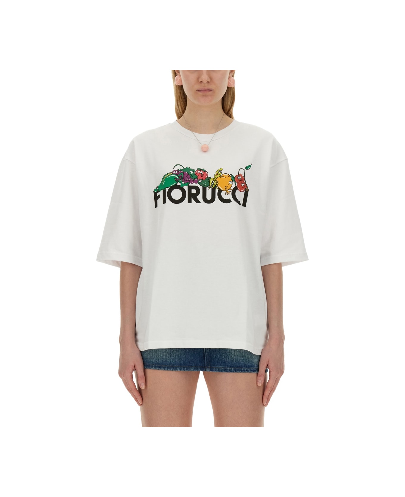 Fiorucci Fruit Print T-shirt - WHITE