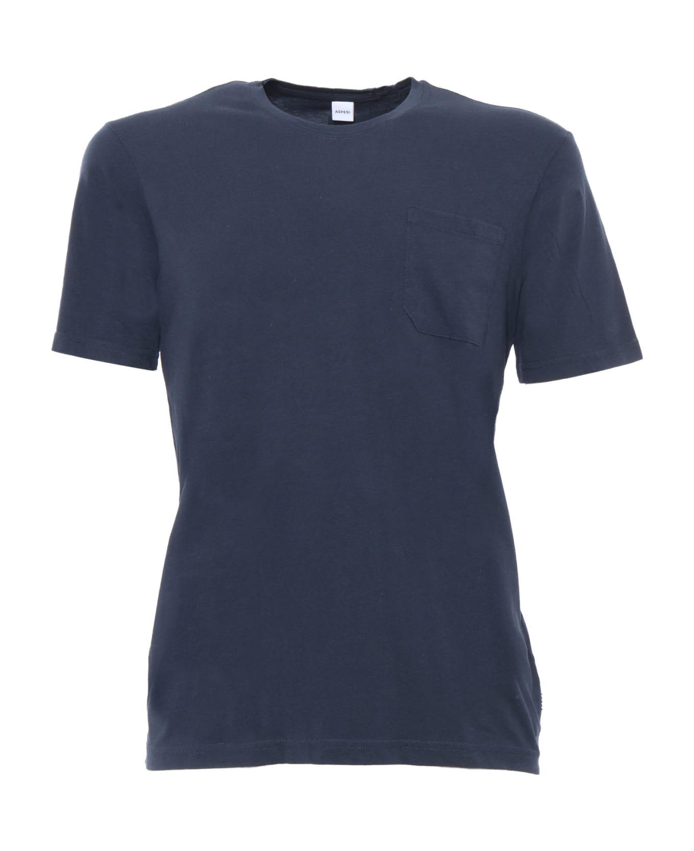 Aspesi Blue Jersey T-shirt - BLUE