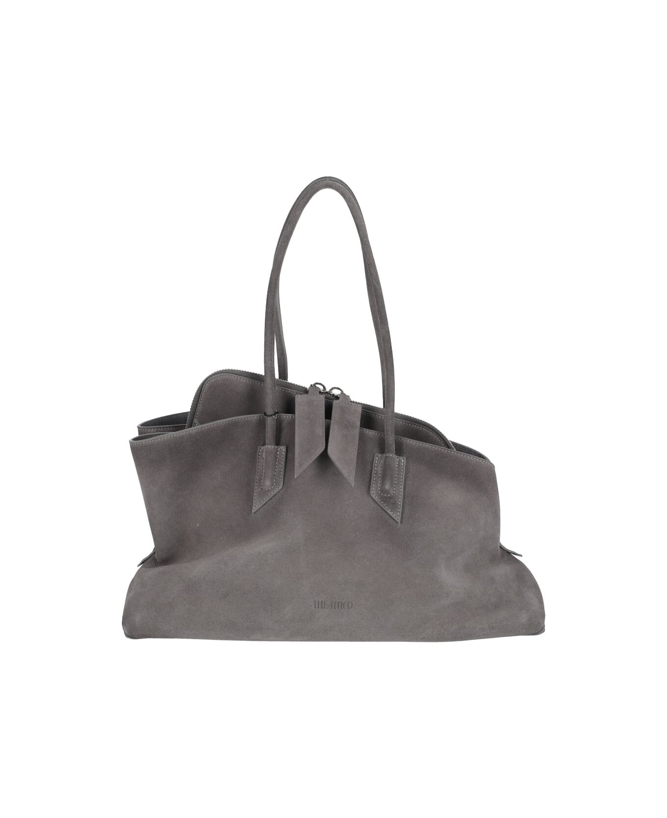 The Attico Medium Handbag "la Passeggiata" - Gray