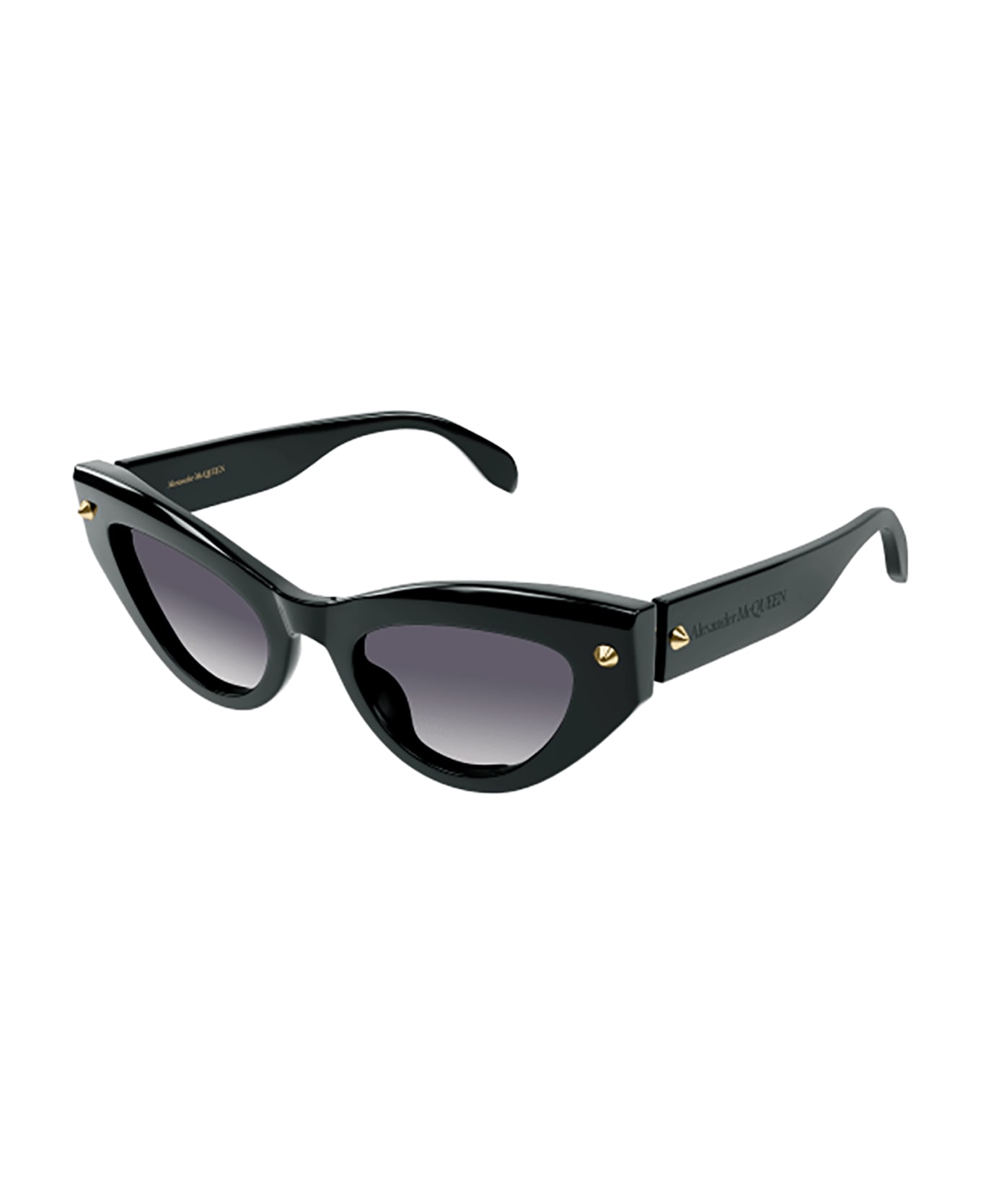 Alexander McQueen Eyewear AM0407S Sunglasses - Black Black Grey