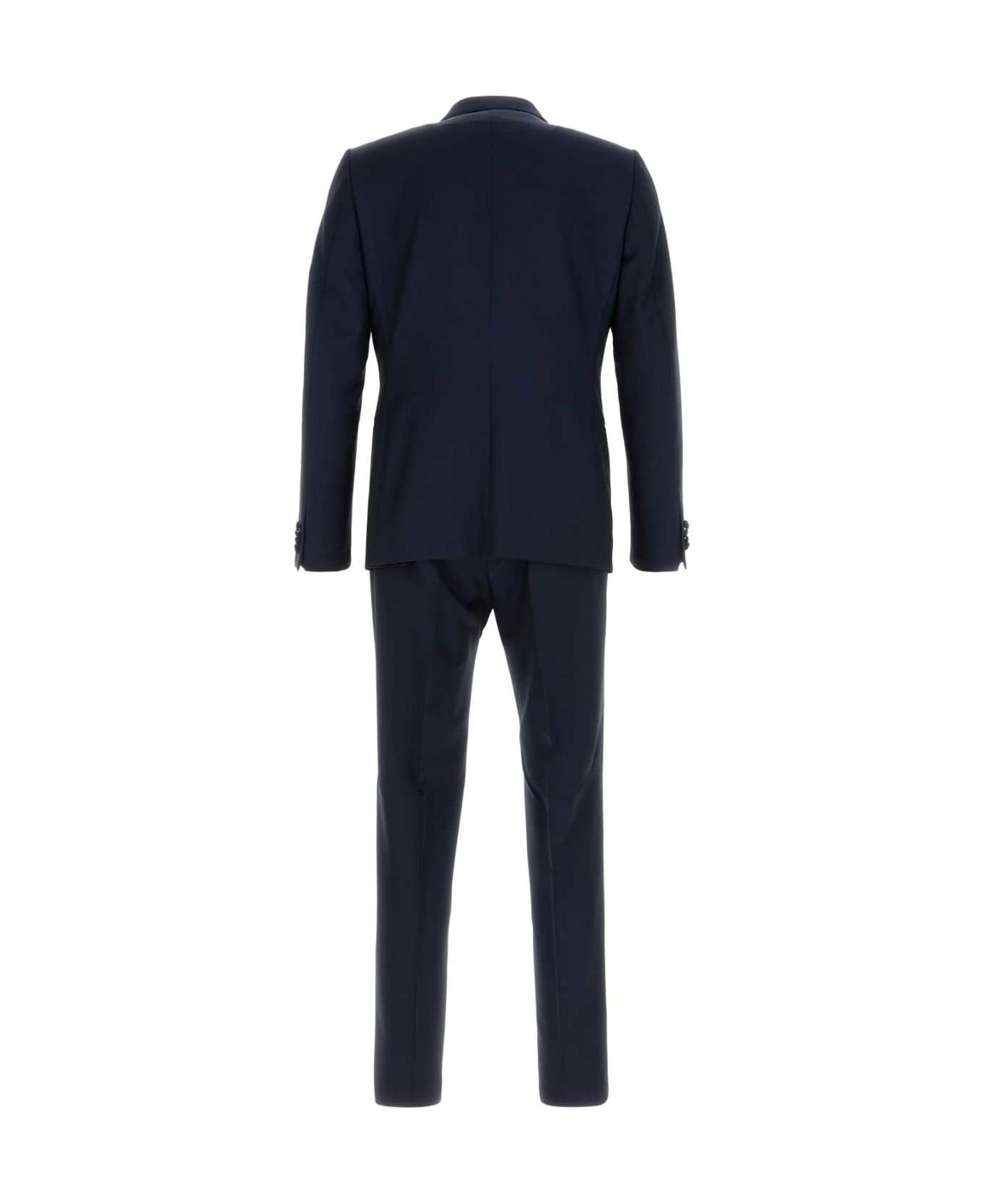 Zegna Navy Blue Wool Blend Tuxedo - 8R
