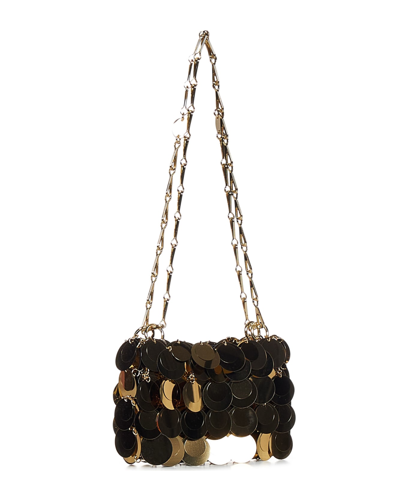 Paco Rabanne Mini Sparkle Shoulder Bag - Golden ショルダーバッグ