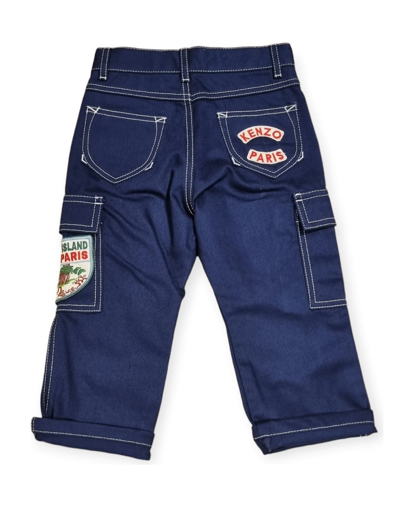 Kenzo Tour Stitched Cargo Jeans - KENZO MARINE