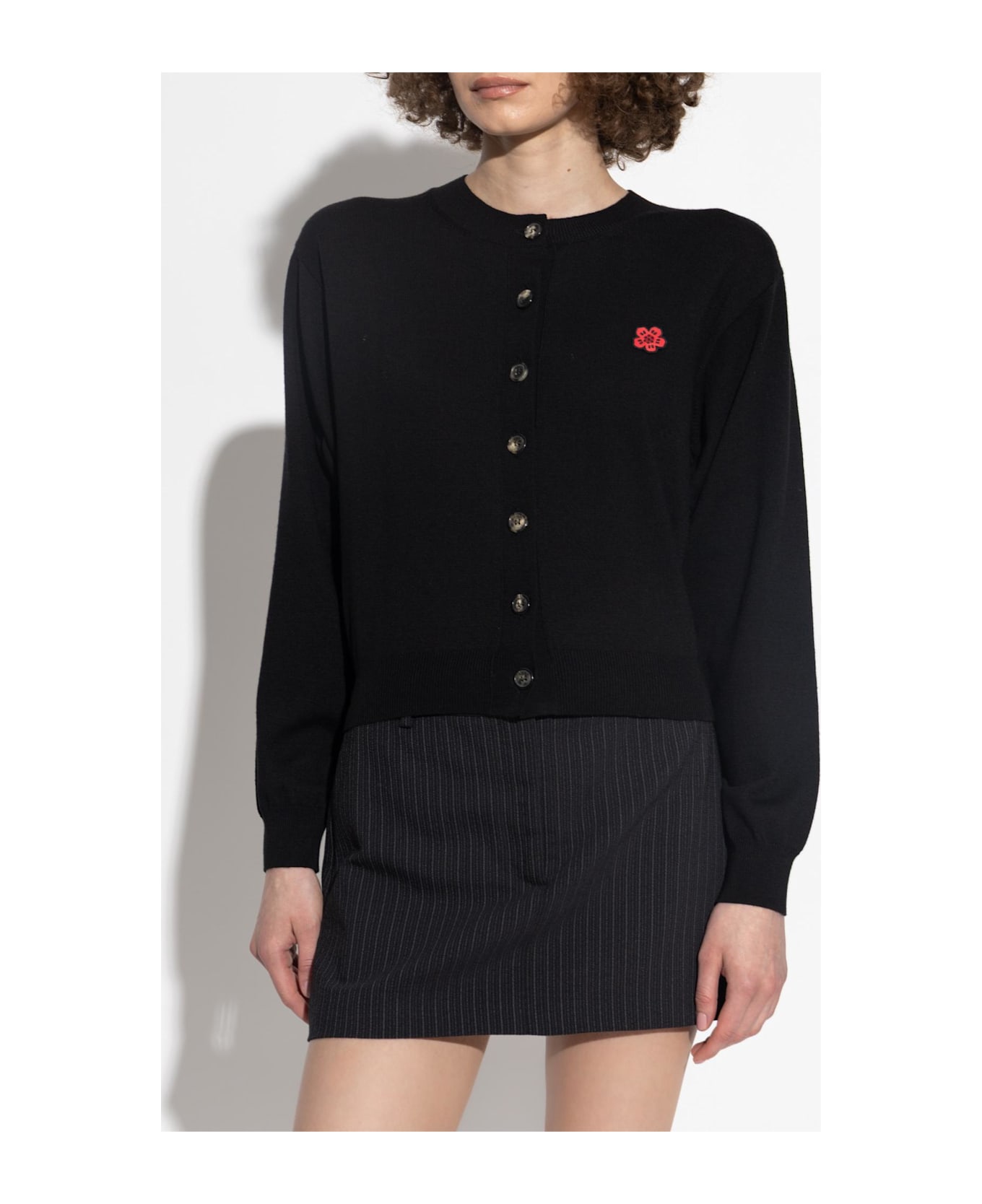 Kenzo Wool Cardigan - BLACK
